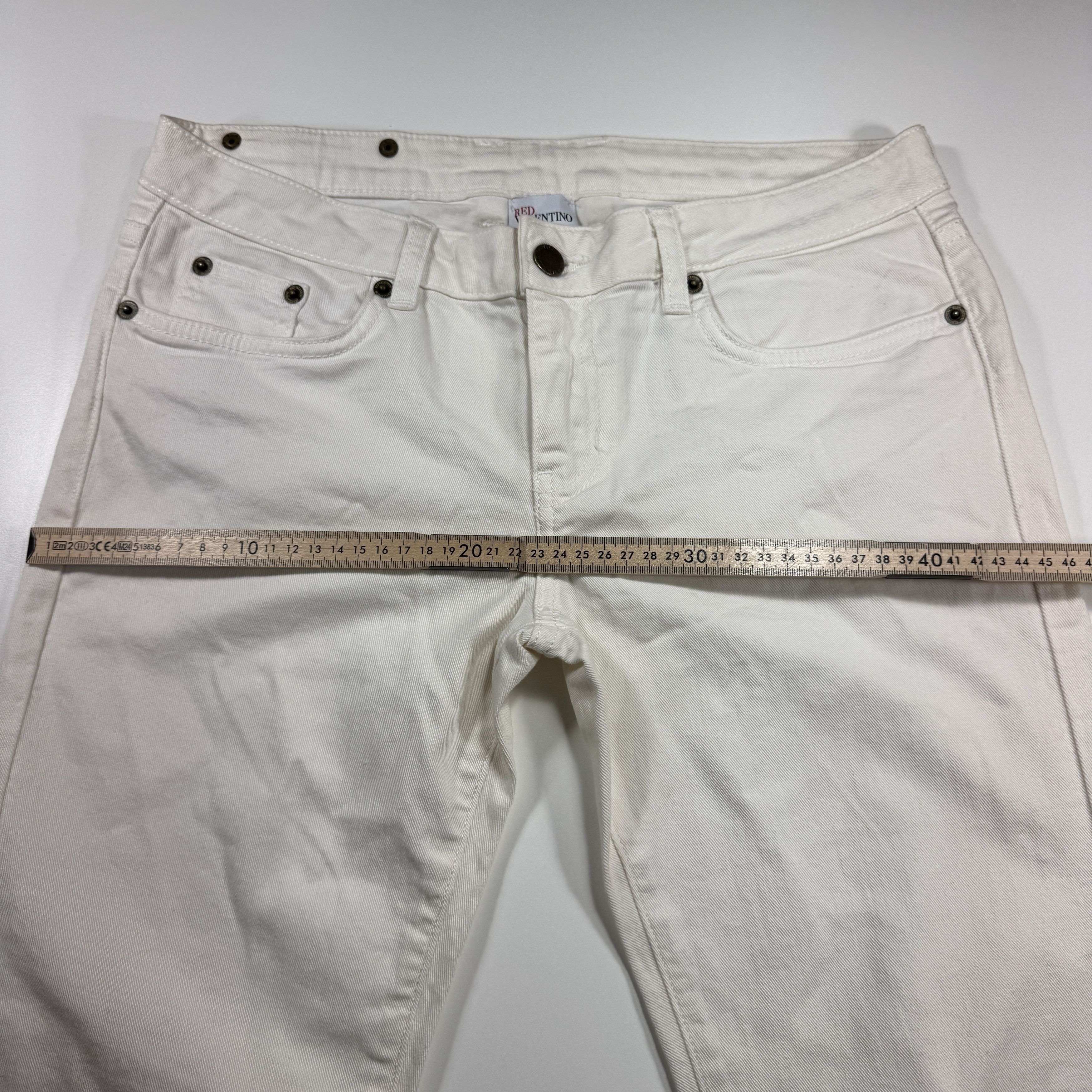 Valentino Valentino White Slim Crop Jeans Size 30" / US 8 / IT 44 - 4 Thumbnail