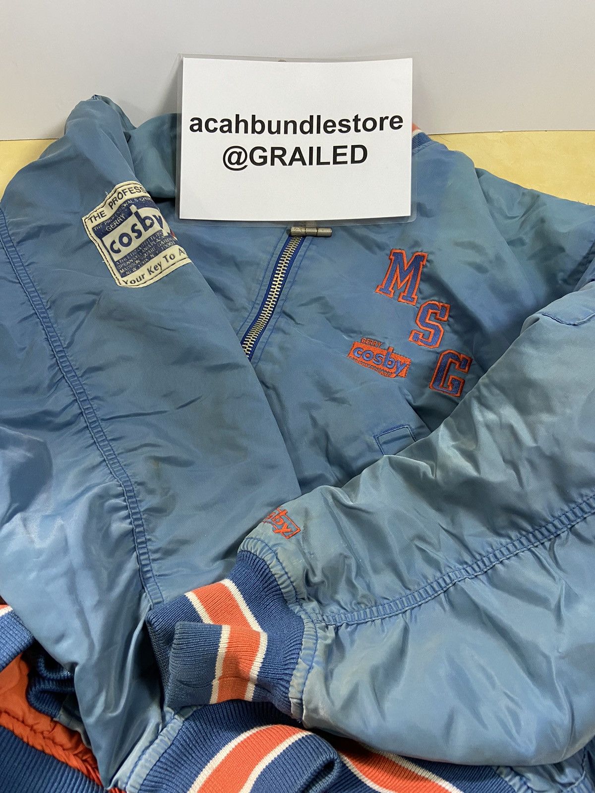 Vintage VINTAGE GERRY COSBY NEW YORK BOMBER JACKET Size US XXL / EU 58 / 5 - 14 Thumbnail