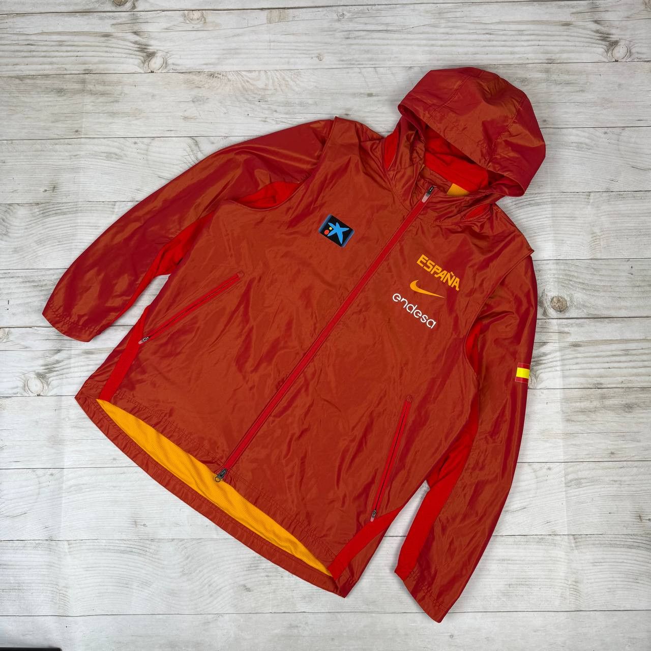 Nike Nike Spain Basketball Team 2014 2015 Jacket Windbreaker Size US XXL / EU 58 / 5 - 1 Thumbnail