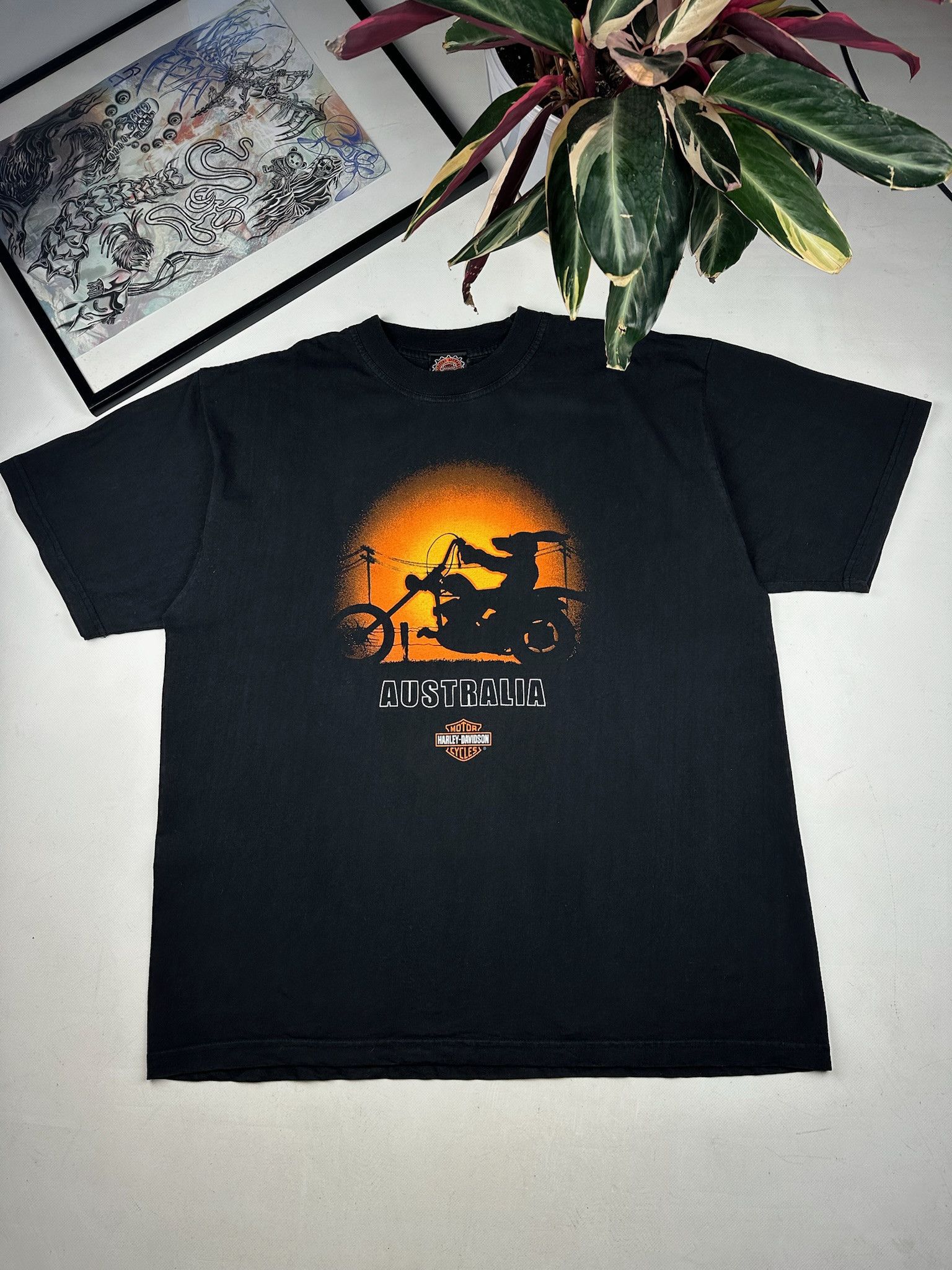 Harley Davidson Vintage Harley Davidson Australia Tee Size US XXL / EU 58 / 5 - 1 Thumbnail