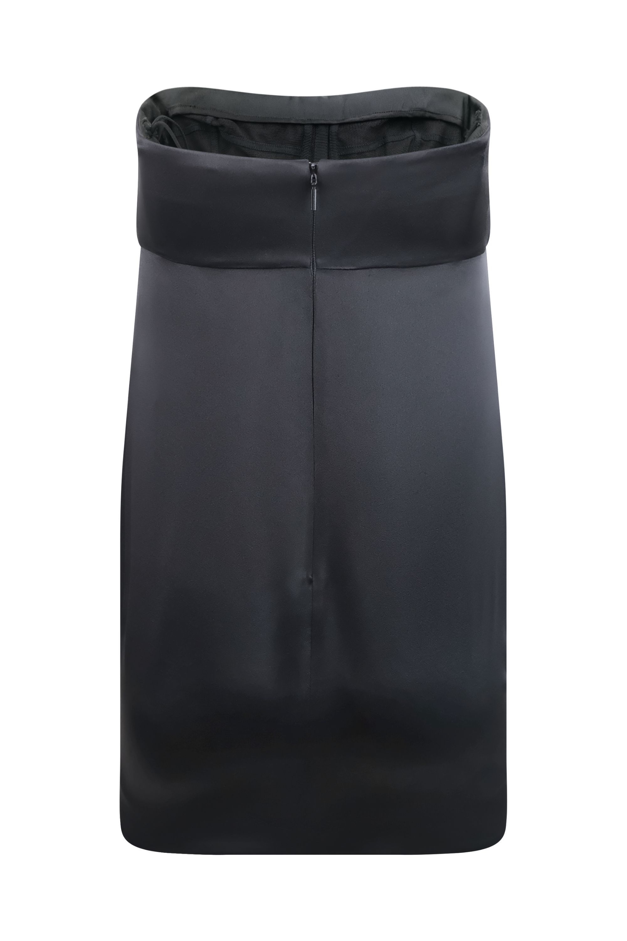 Saint Laurent Strapless Little Black Mini Dress with Bow