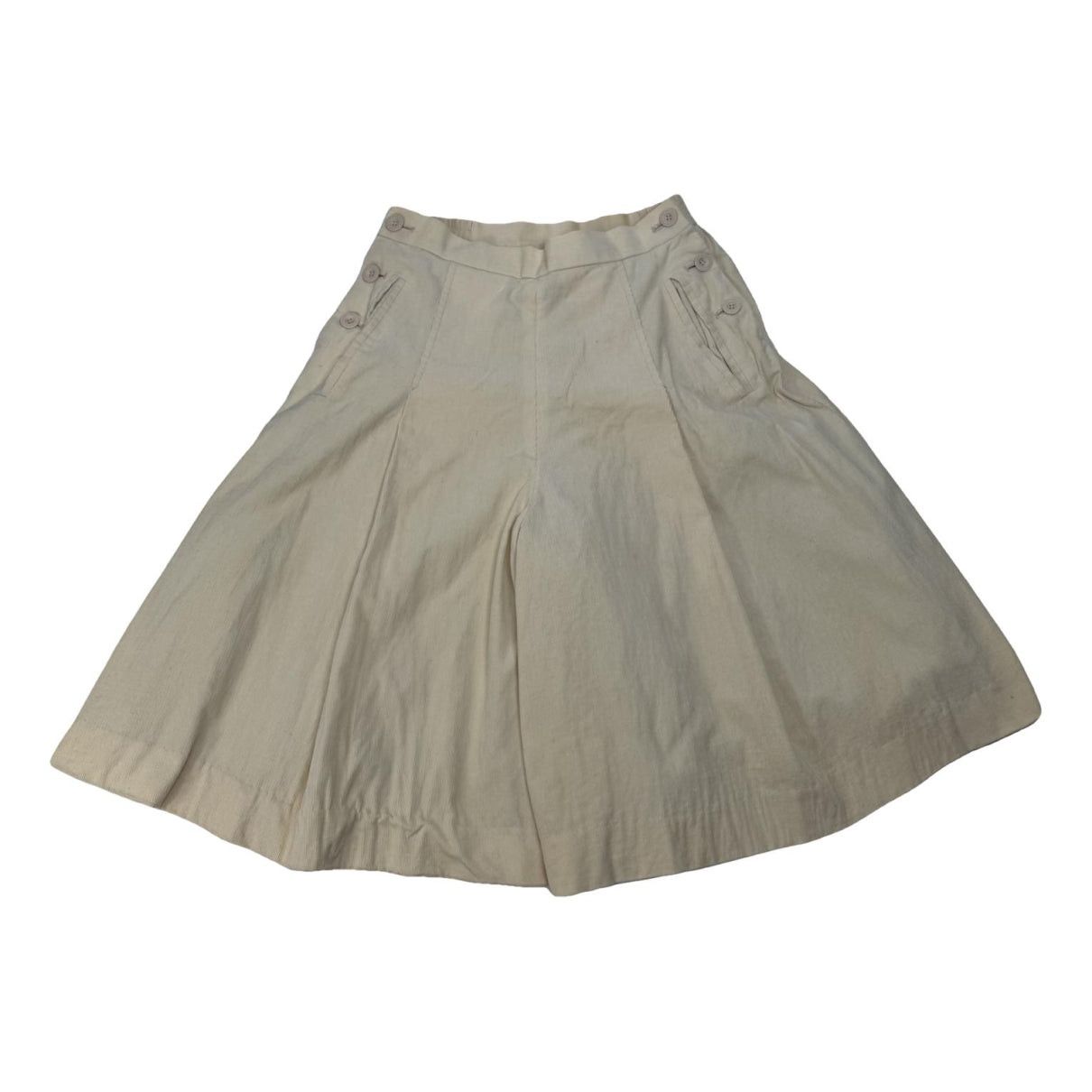 Dior Beige Cotton Skirt Size 34" / US 12 / IT 48 - 1 Thumbnail