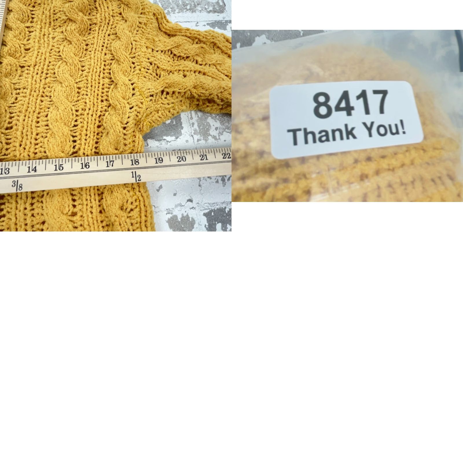 American Eagle Outfitters American Eagle Outfitters Sweater Women XS Yellow Chunky Cable Knit Crew Neck Pullover Casual Workwear Knit All Seasons Regular Small Business) Size XS / US 0-2 / IT 36-38 - 8 Thumbnail