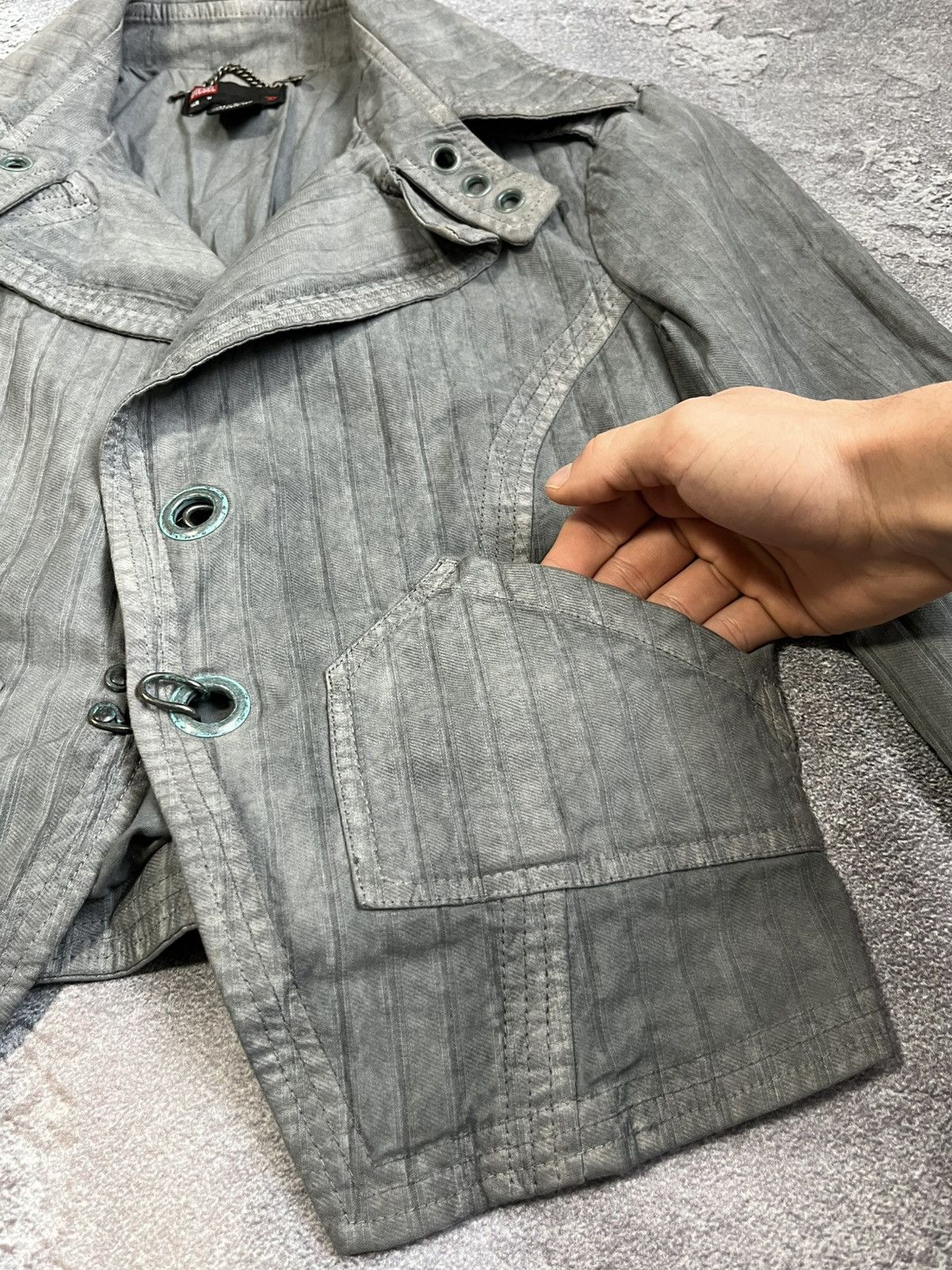 Diesel RARE Vintage 90s Archive Diesel Sample Denim Jacket Size M / US 6-8 / IT 42-44 - 5 Thumbnail