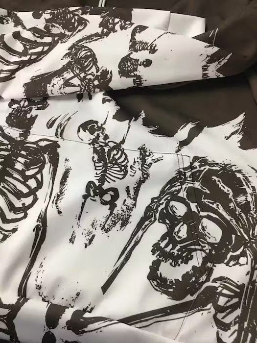 Japanese Brand Designer Streetwear Skeleton Graphic Hoodie Punk Gothic Size US L / EU 52-54 / 3 - 3 Thumbnail