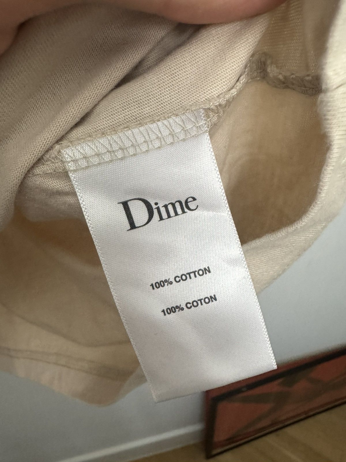 Dime Dime Mini Logo Skate Tee Beige Streetwear Size US M / EU 48-50 / 2 - 4 Thumbnail