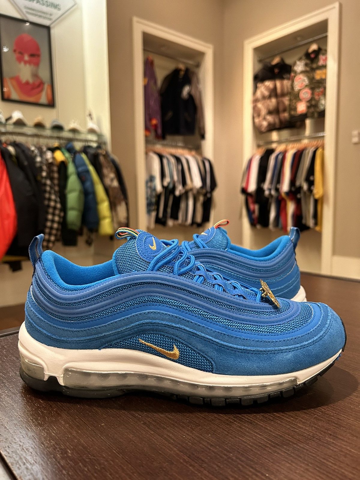 Nike Nike Air Max 97 Olympic Rings Pack Blue Size US 8.5 / EU 41-42 - 2 Thumbnail