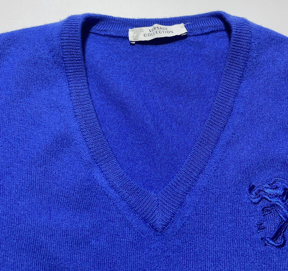 Versace Versace Collection V-Neck Medusa Sweater Size US S / EU 44-46 / 1 - 6 Thumbnail