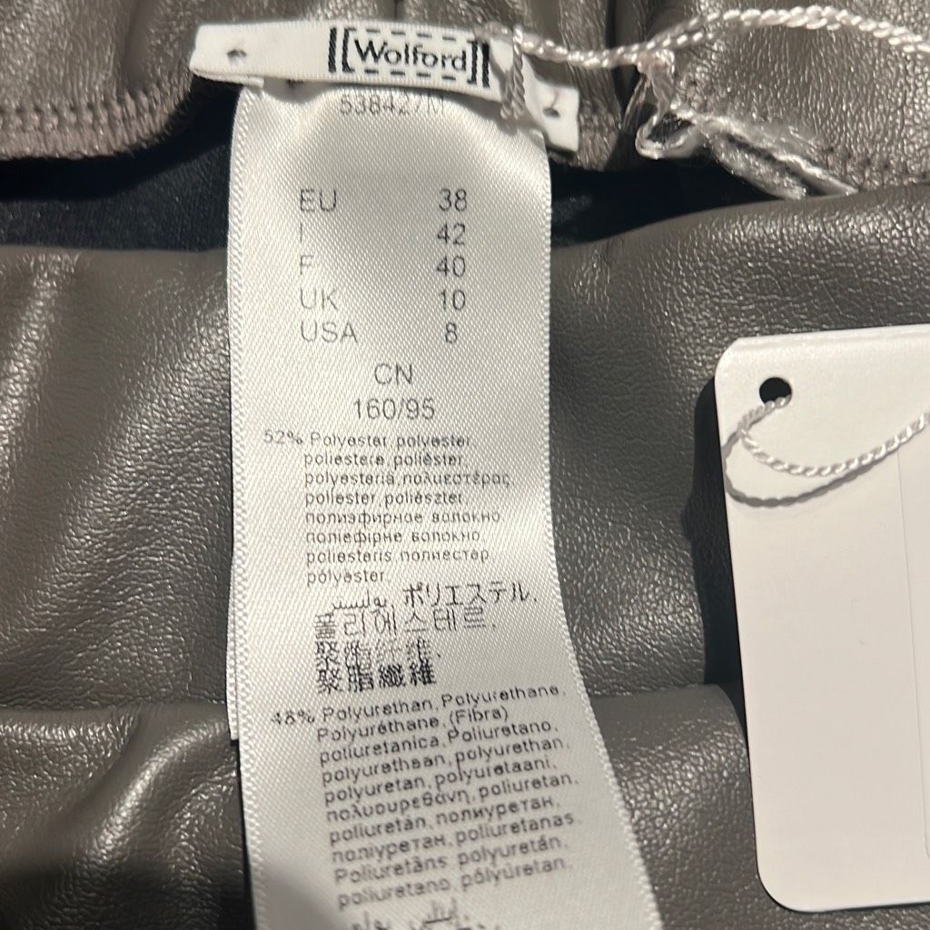 Wolford NWT Wolford Estella Faux Vegan Leggings Sz 8 Size 30" / US 8 / IT 44 - 13 Thumbnail