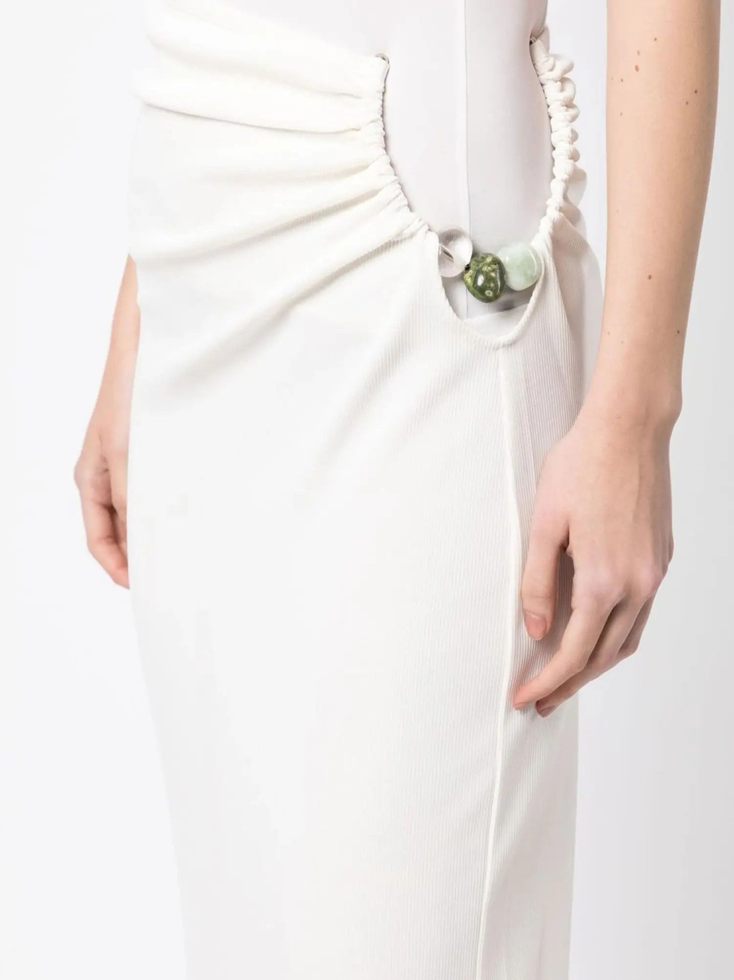 Christopher Esber o1mle1224 Quarts Hip Skirt in White Size 30" / US 8 / IT 44 - 5 Thumbnail