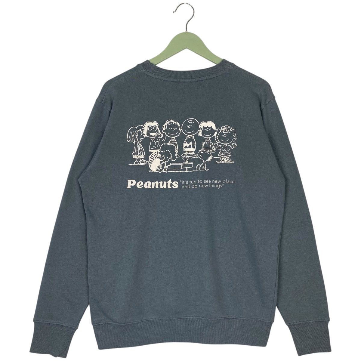 Vintage Vintage Peanuts Printed Crewneck Sweatshirt Blue Size M Size M / US 6-8 / IT 42-44 - 1 Thumbnail