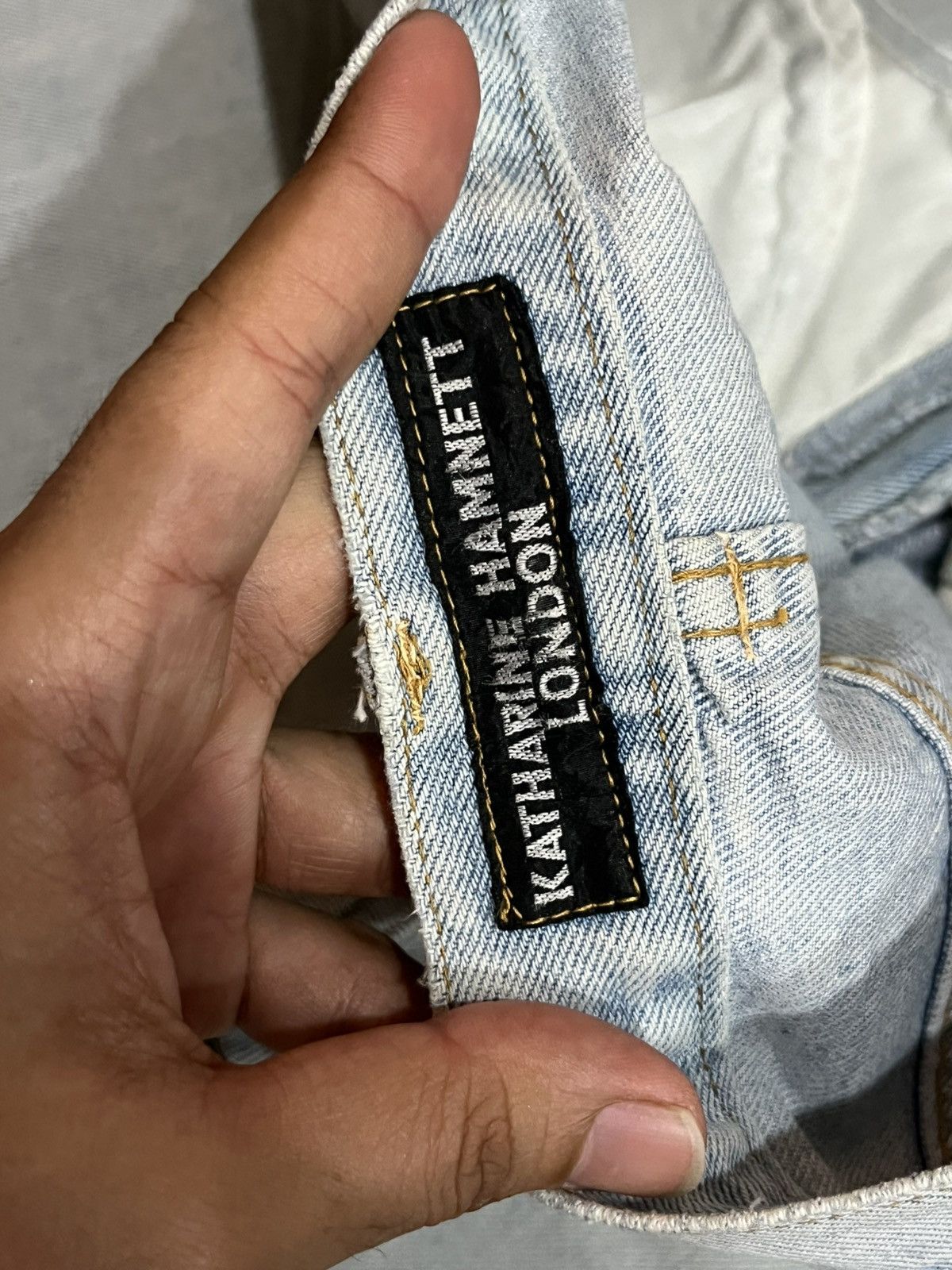 Katharine Hamnett London Katharine Hamnett London High Rise Light Blue Barrel Jeans Size 28" / US 6 / IT 42 - 16 Thumbnail