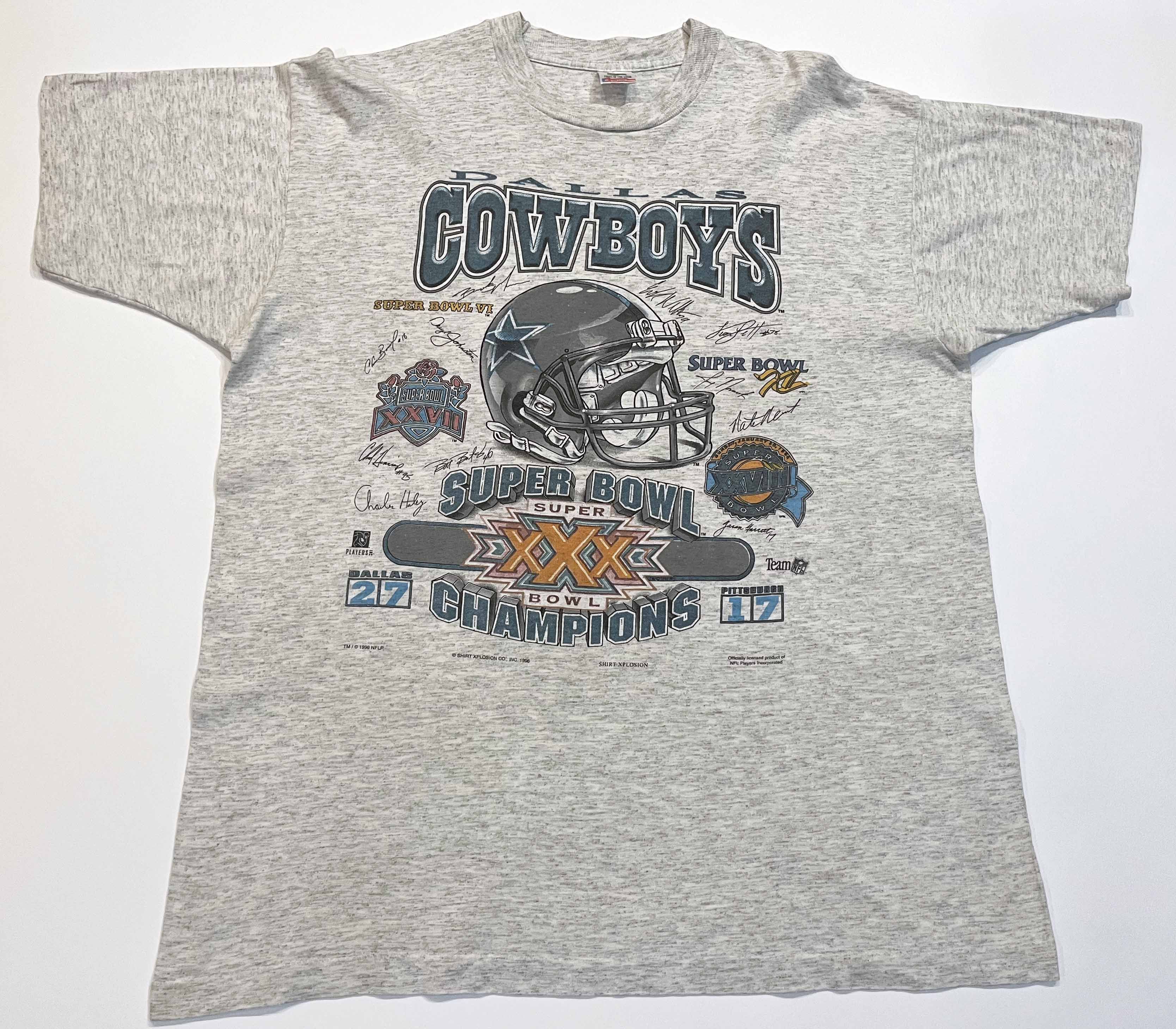 Fruit Of The Loom × NFL × Vintage Vintage Shirt Xplosion 1996 NFL Dallas Cowboys T-Shirt Size US XL / EU 56 / 4 - 1 Thumbnail