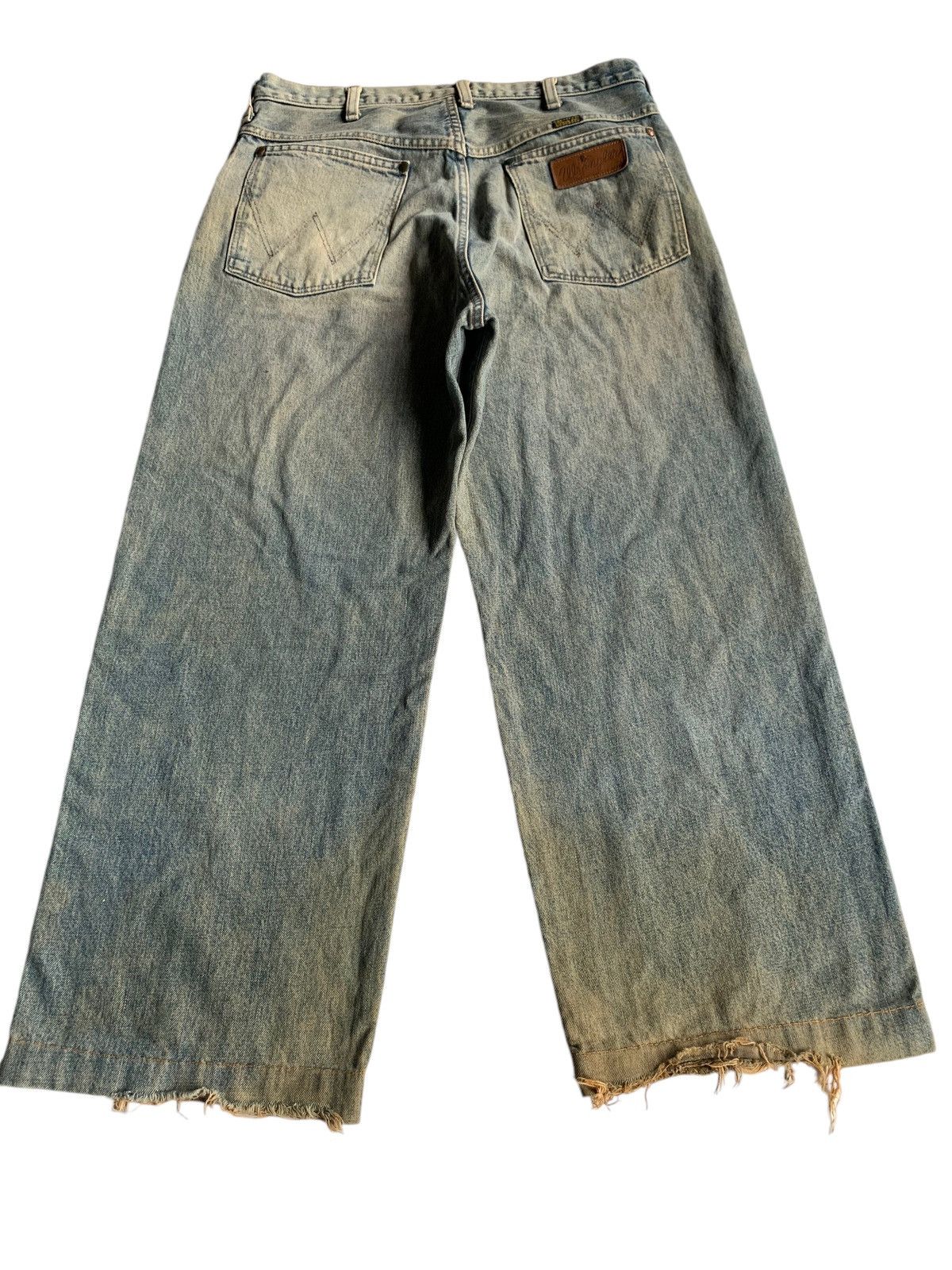 Japanese Brand Vintage Wranger Baggy Faded Selvedge Distressed Denim Size US 33 - 4 Thumbnail