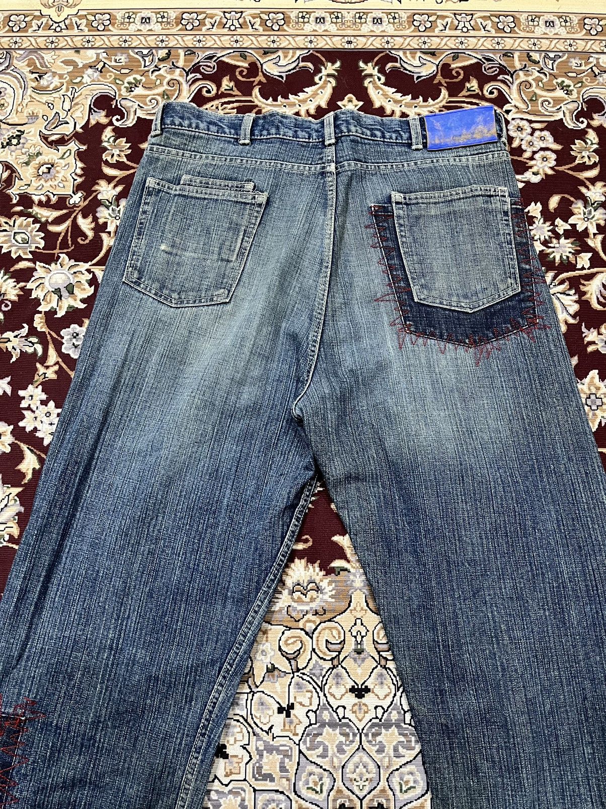 Swagger Swagger Japanese Brand Patchwork Denim Size US 34 / EU 50 - 12 Thumbnail