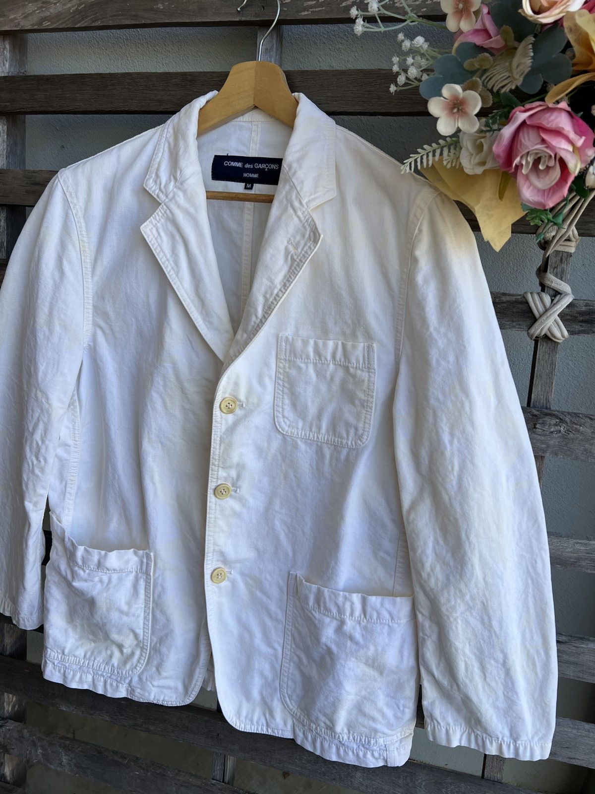 Comme des Garcons Comme des Garçons Homme Workwear Blazer Jacket Size US L / EU 52-54 / 3 - 2 Thumbnail