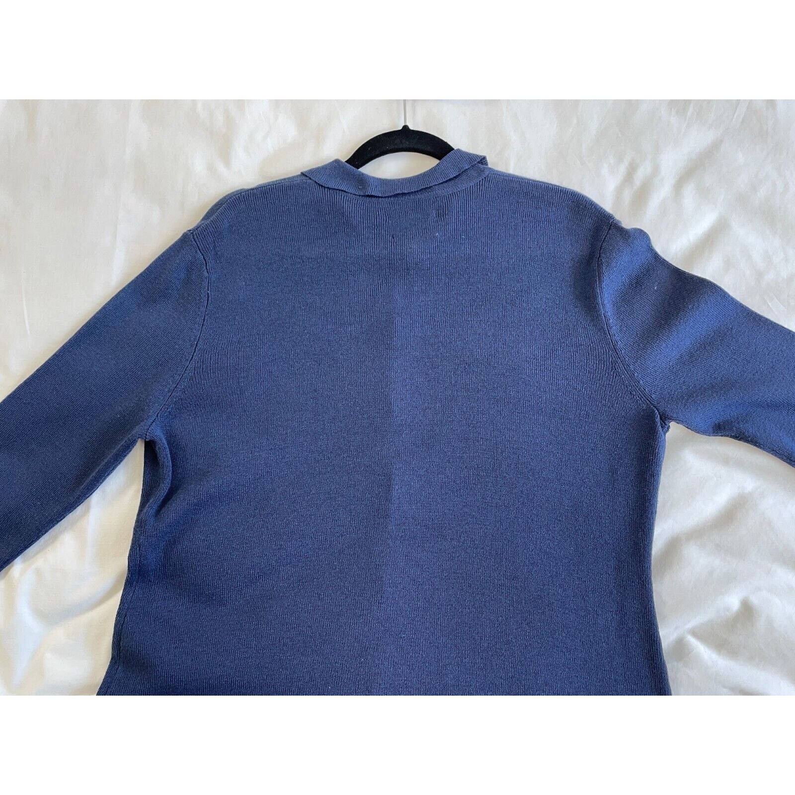 Chicos Chico Designs Womens Long Navy Buttoned Cardigan Size XS / US 0-2 / IT 36-38 - 5 Thumbnail