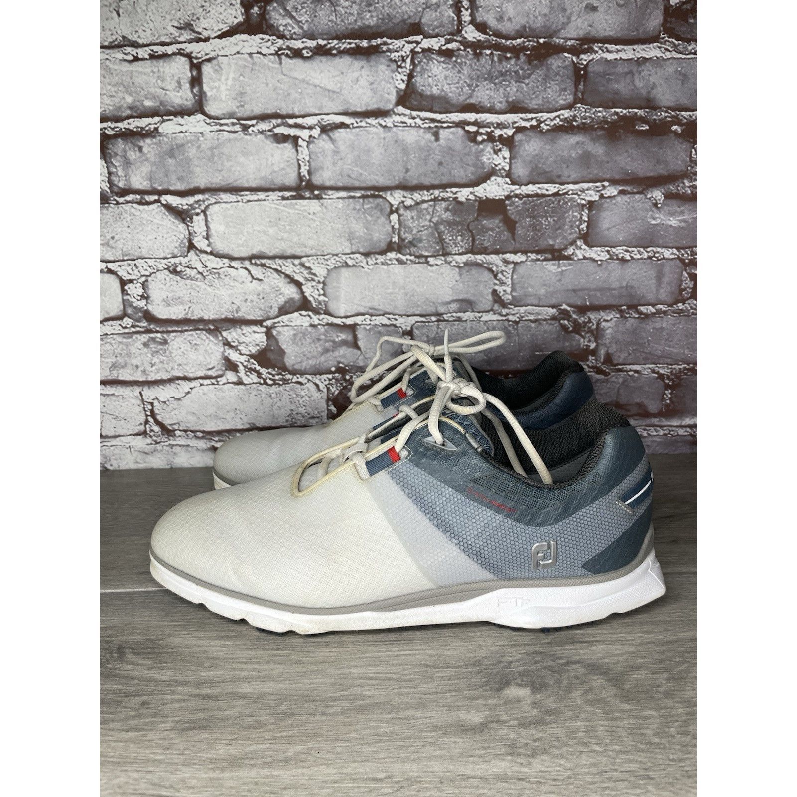 Footjoy FootJoy Golf PRO SL SPORT 53854 White Blue Lace Up Shoes Men Size US 12 / EU 45 - 17 Thumbnail