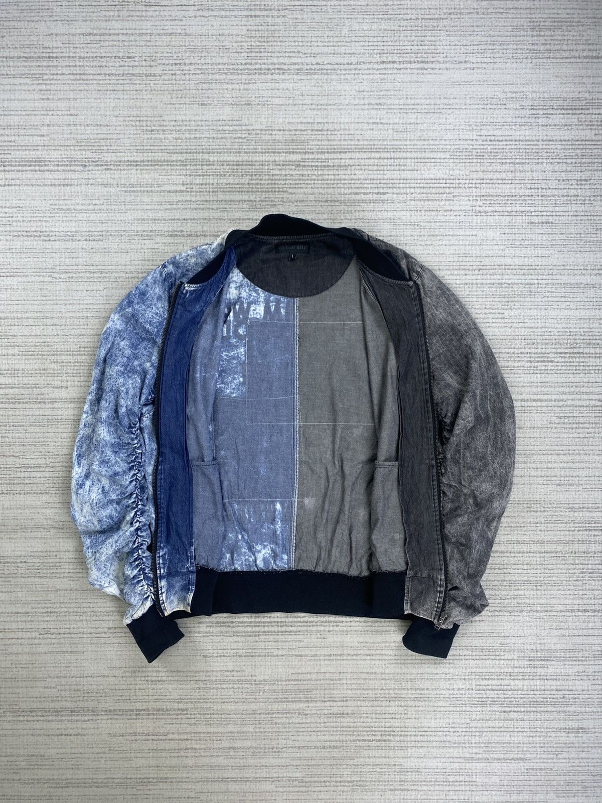 In The Attic × Vintage Rare Vintage In The Attic Two Colour Denim Zipper Jacket Size US M / EU 48-50 / 2 - 7 Thumbnail