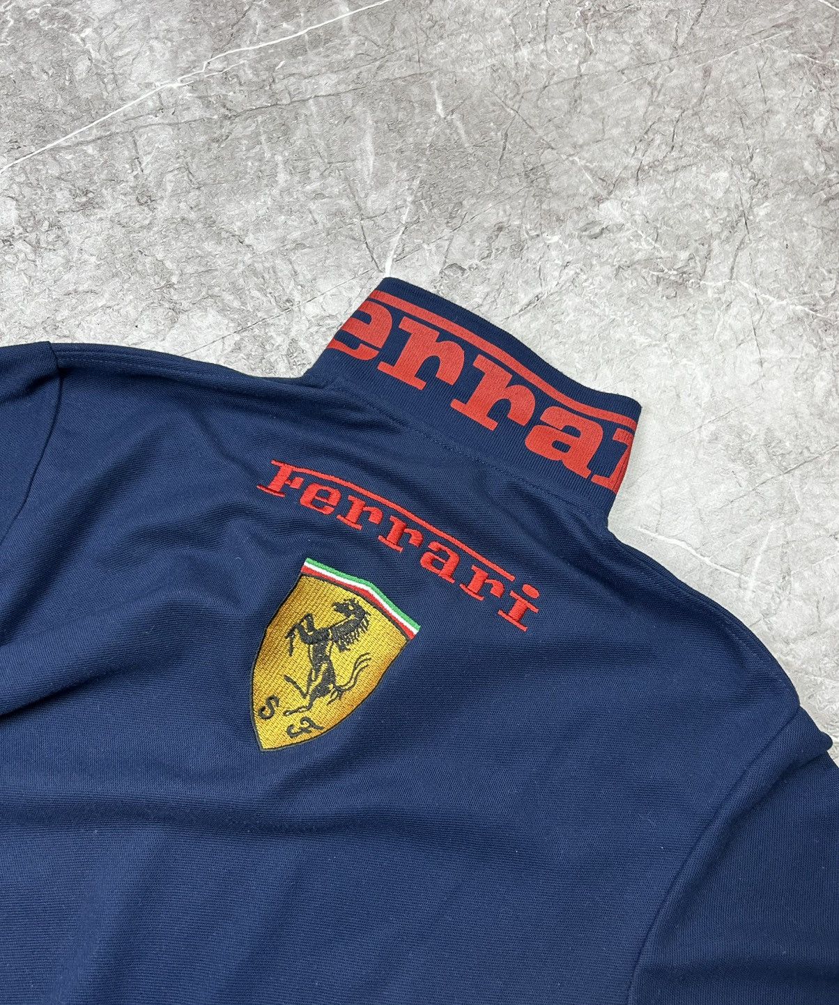Ferrari × Formula 1 × Vintage Vintage Ferrari Polo Shirt 1998 Racing F1 Vodafone Y2K Size US XL / EU 56 / 4 - 3 Thumbnail