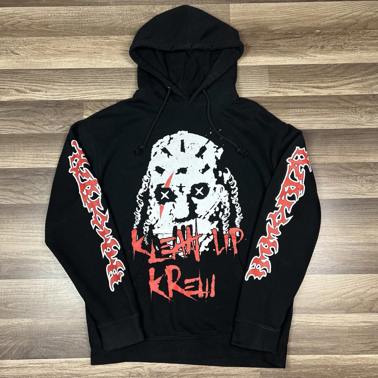 Designer SosMula Klean Up Krew Hockey Mask Hoodie Men's Size Medium Size US M / EU 48-50 / 2 - 1 Thumbnail