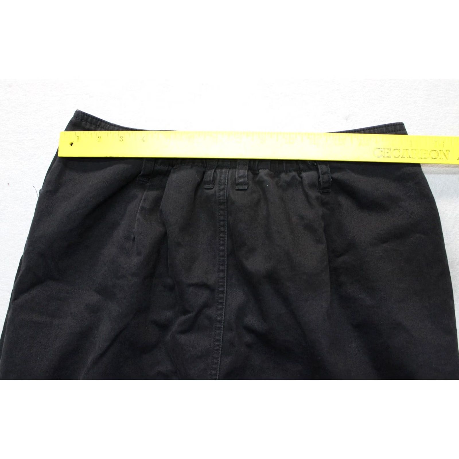 Bill Blass Bill Blass Skirt Womens 10 Black Denim A-Line Long Button Front Pockets Cotton Size 32" / US 10 / IT 46 - 5 Thumbnail