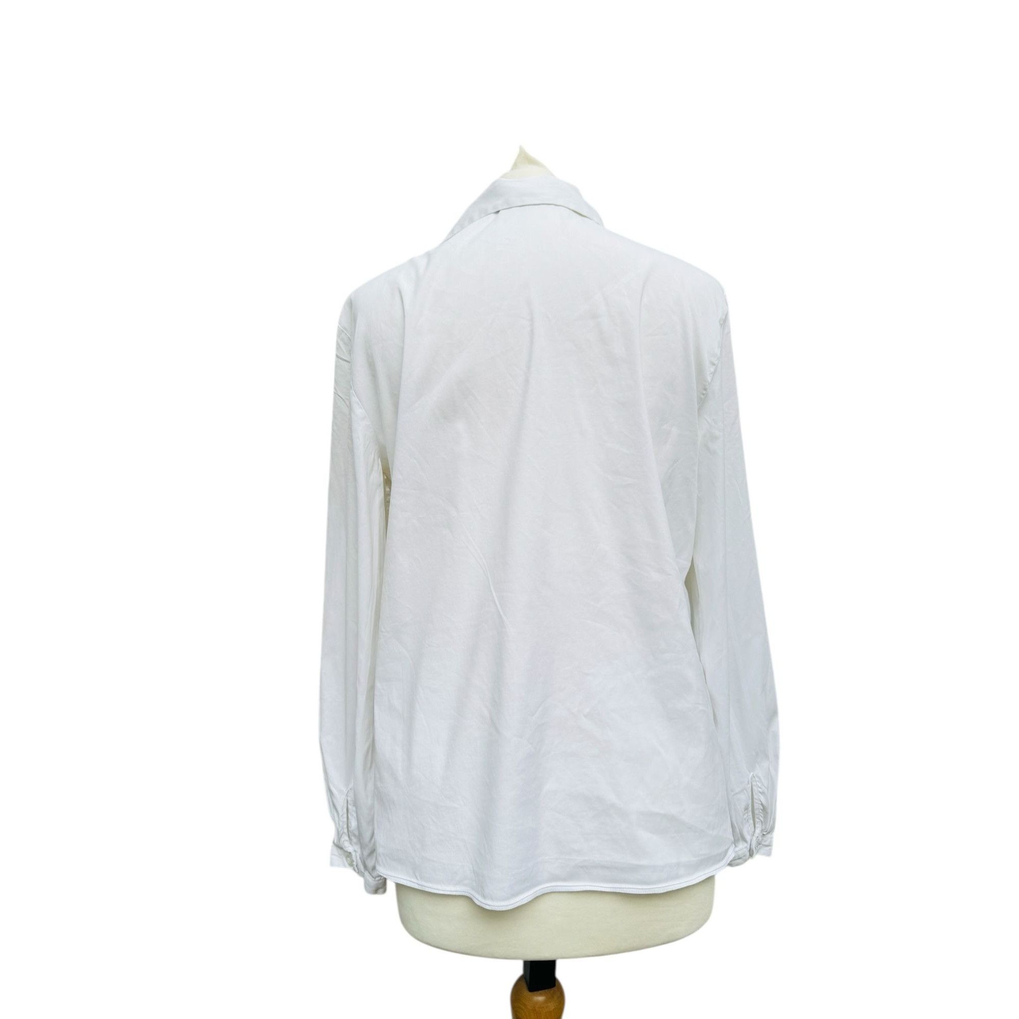 Prada Classic White Shirt Size L / US 10 / IT 46 - 4 Thumbnail