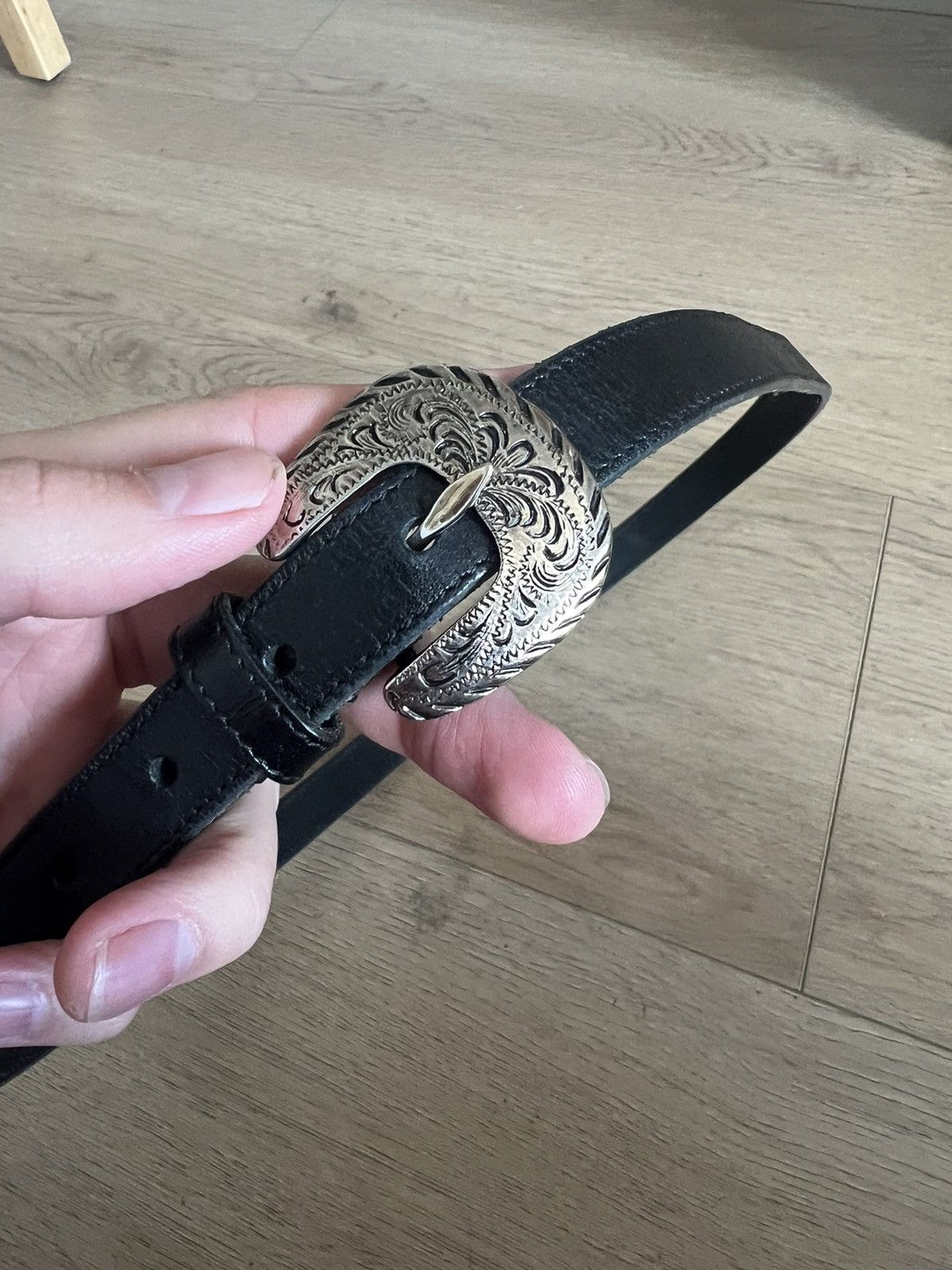 Saint Laurent Paris Hedi Runway Western Belt Size 34 - 1 Thumbnail