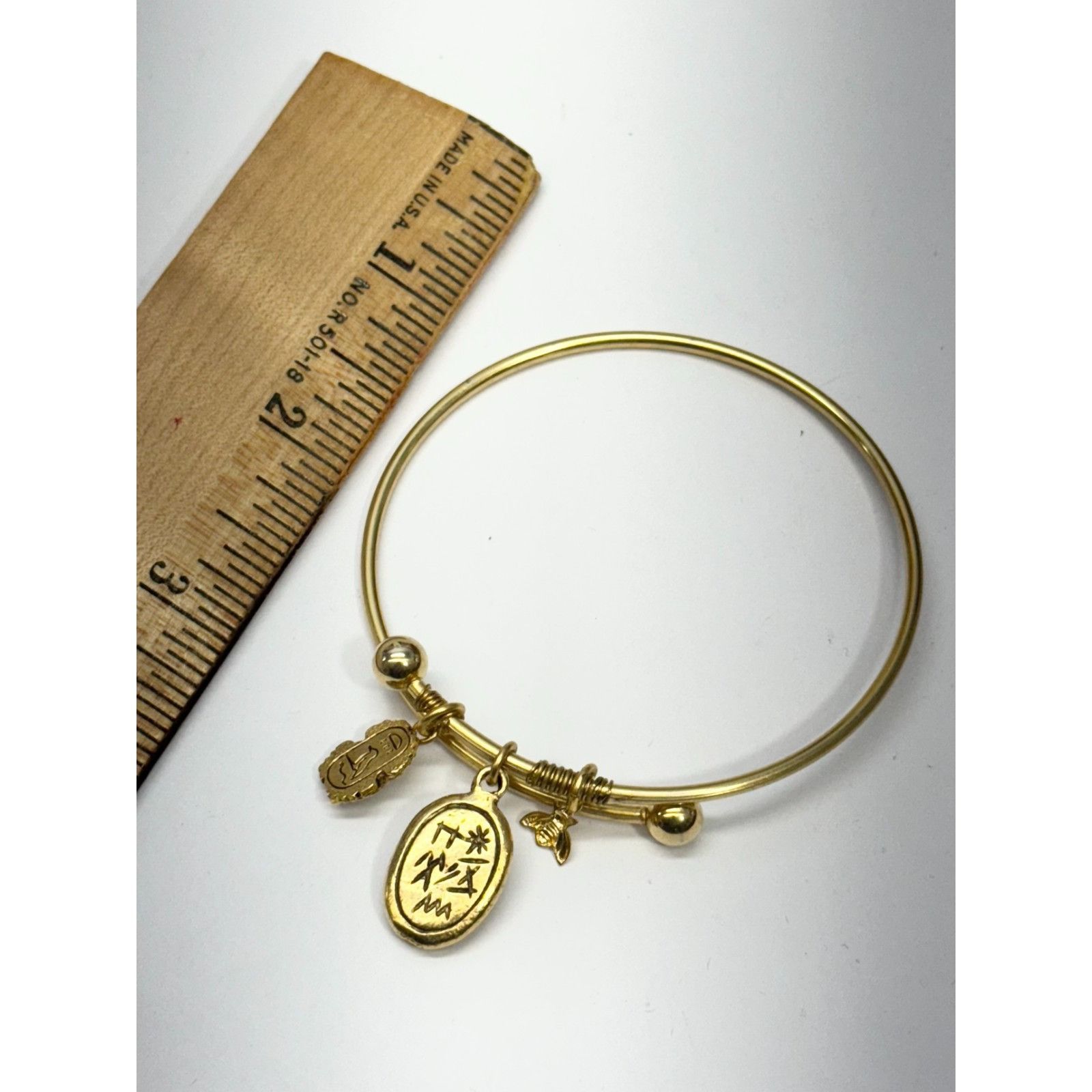 Vintage Vintage scarab Egyptian revival charm bracelet bangle Size ONE SIZE - 3 Thumbnail
