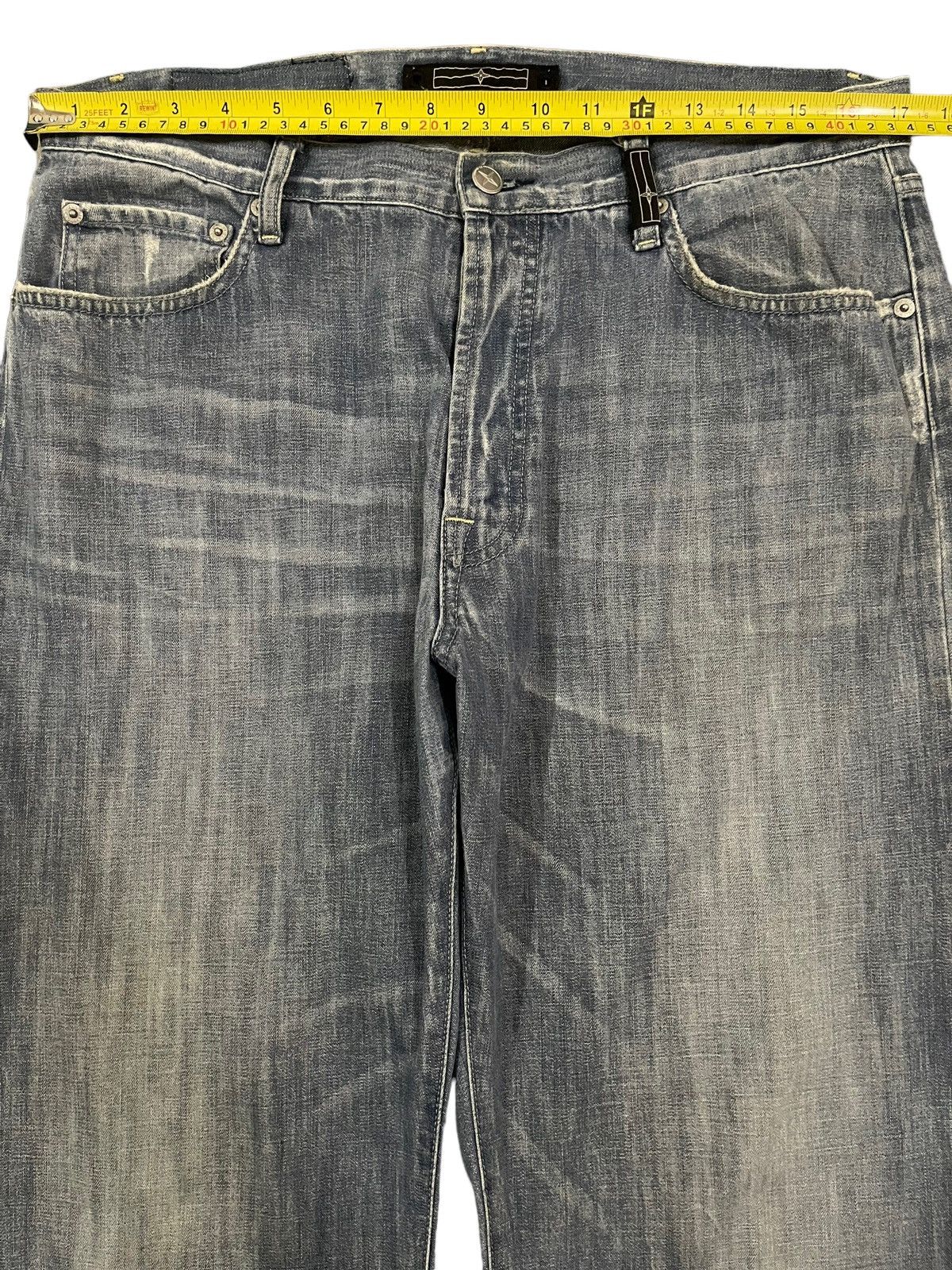 Stone Island Vintage Stone Island Denim Blue Wash Style Loose Jeans Size US 33 - 14 Thumbnail