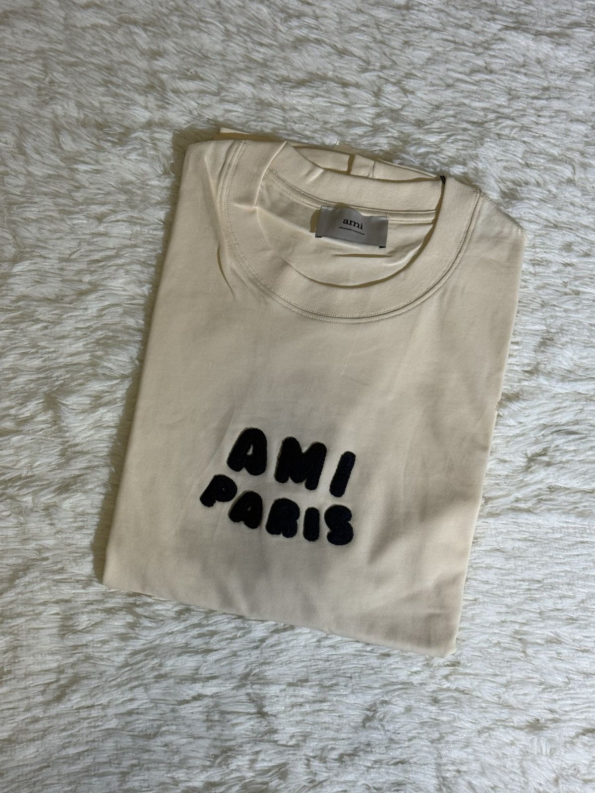 AMI AMI PARIS Boxy Fit Organic Cotton Jersey T Shirt Size US XL / EU 56 / 4 - 1 Thumbnail