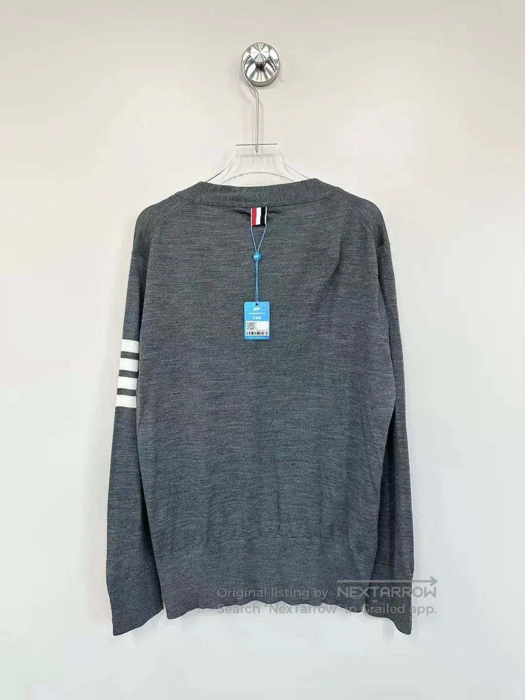 Thom Browne thom browne gray striped knit cardigan. Size US M / EU 48-50 / 2 - 3 Thumbnail