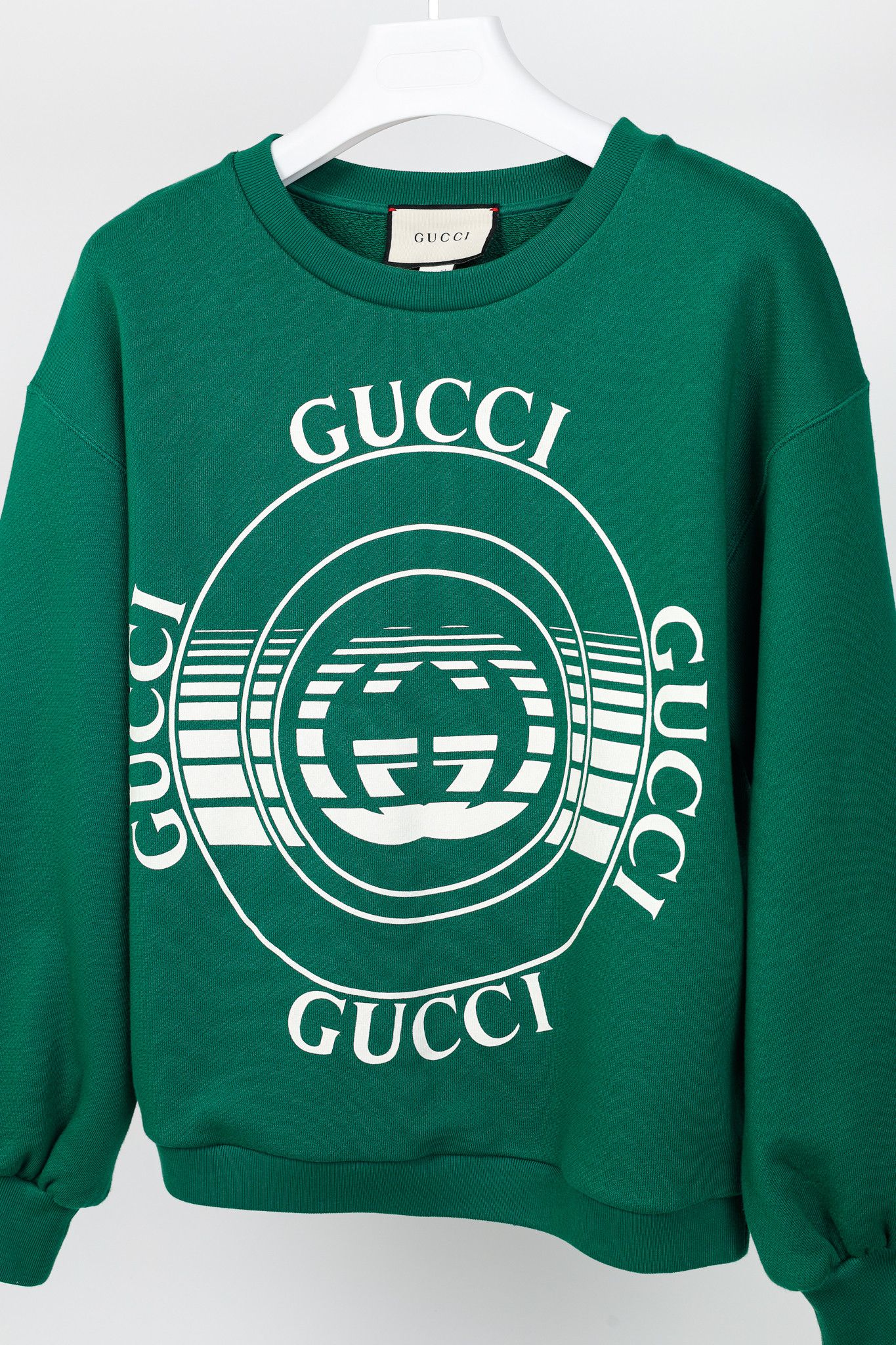 Gucci Gucci Forest Cotton Interlocking G Logo Sweatshirt Size XXS / US 00 / IT 34 - 3 Thumbnail