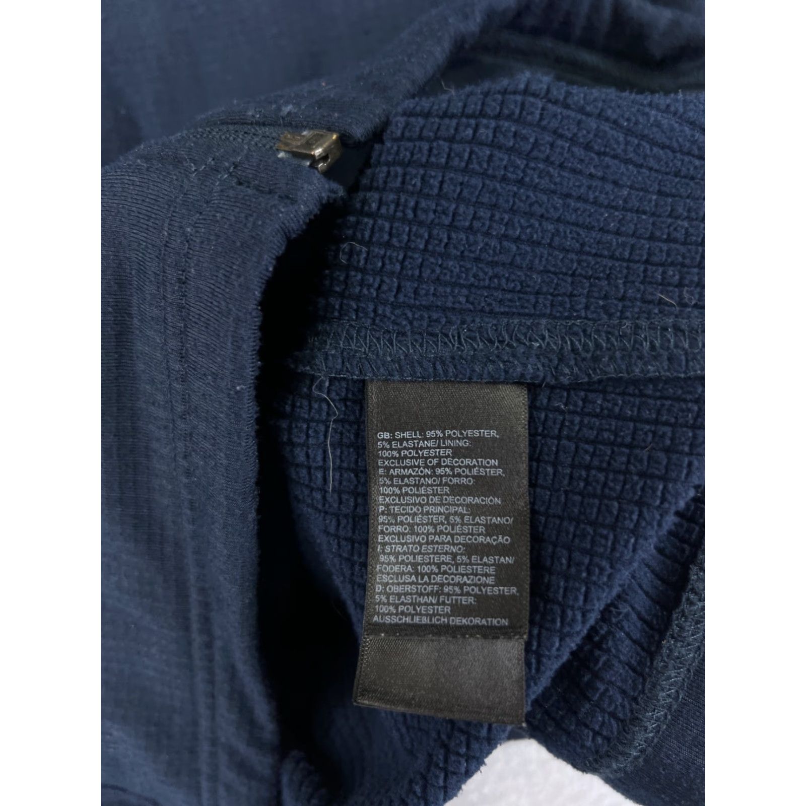 The North Face The North Face Mens Full Zip Sweater Blue 100% Polyester Knit Mock Neck Regular Size M 2?4 Zip Embroidered Logo Size US M / EU 48-50 / 2 - 5 Thumbnail