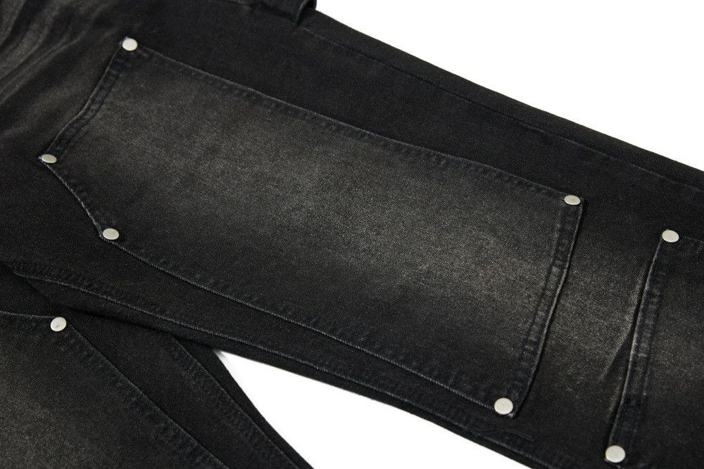 Vintage American retro washed distressed jeans for men Size US 32 / EU 48 - 4 Thumbnail