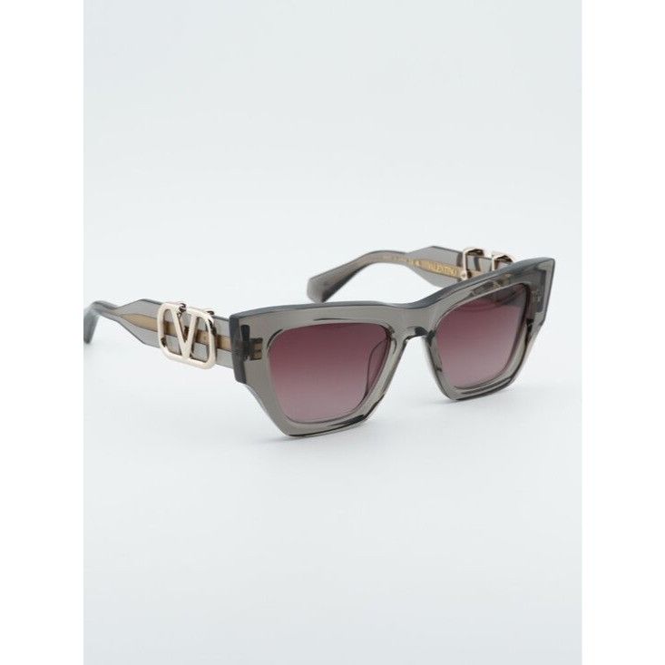 Valentino Valentino V-SETTE VLS-166C Sunglasses Grey Square Frame Size ONE SIZE - 4 Thumbnail
