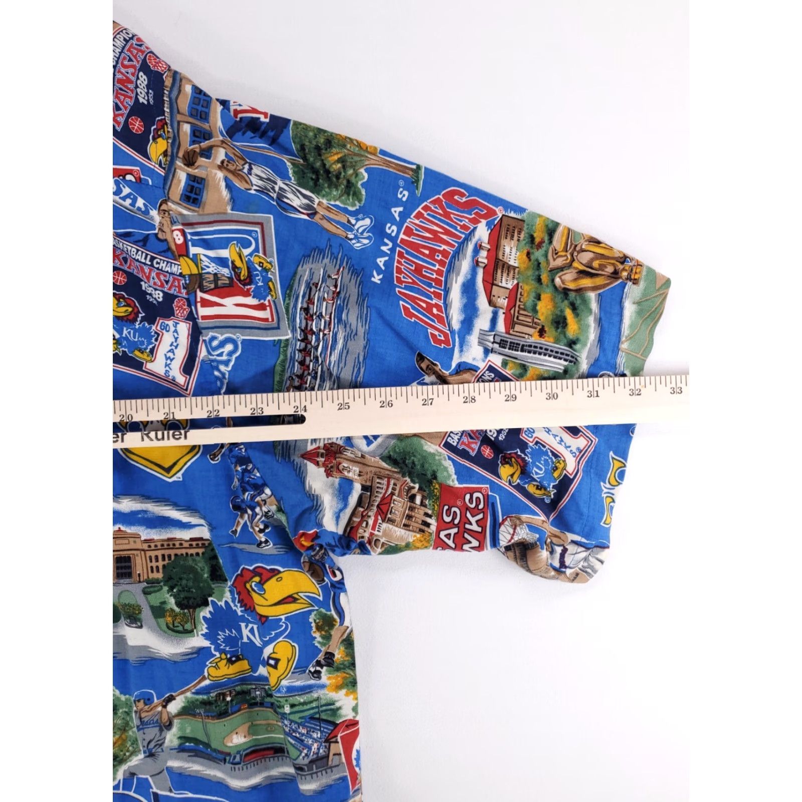 Reyn Spooner Reyn Spooner Hawaiian Shirt Mens XL Kansas Jayhawks Sports University Multicolor Short Sleeve Size US XL / EU 56 / 4 - 6 Thumbnail