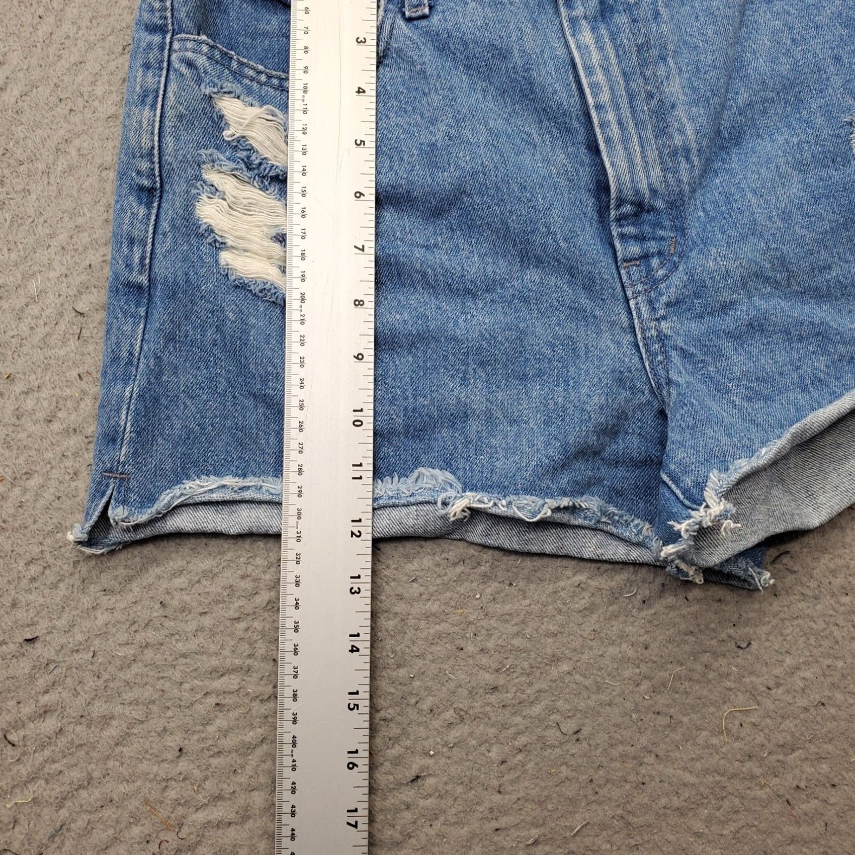 Denime Mumu Blue Jean Shorts Womens Size 27 Blue Denim Streetwear Y2K Distressed Distressed USA Casual Casual Womens Size 27" / US 4 / IT 40 - 3 Thumbnail