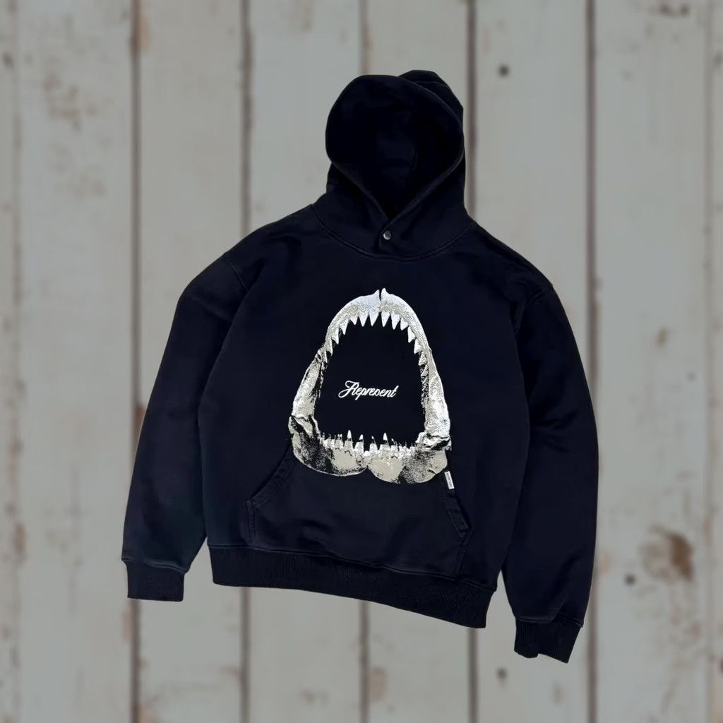 Vintage Represent Shark Jaws Hoodie Men L black Shirt Mens XS? Size US L / EU 52-54 / 3 - 1 Thumbnail