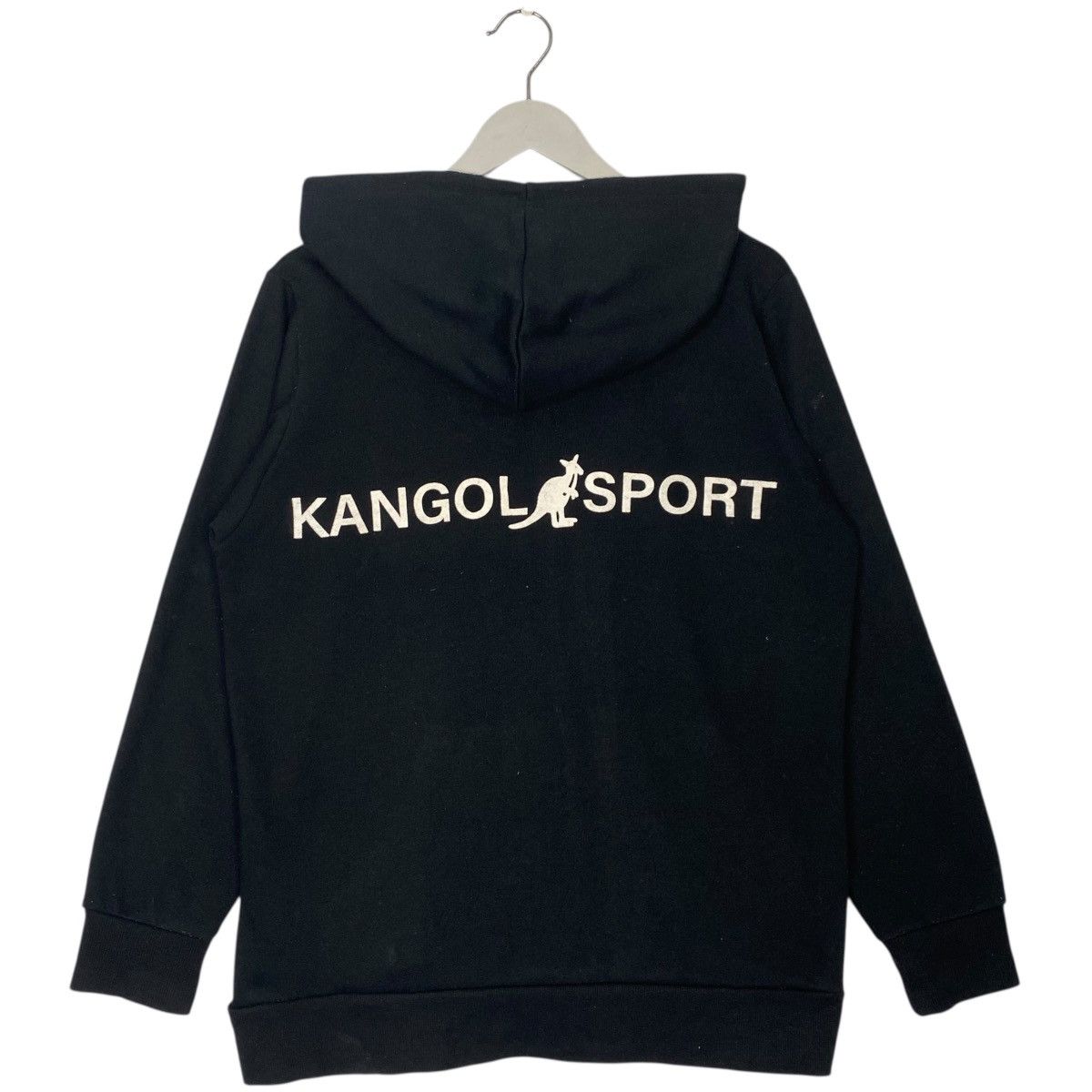 Vintage Vintage Kangol Embroidered Hoodie Black Pullover Jumper Sz M Size US M / EU 48-50 / 2 - 5 Thumbnail