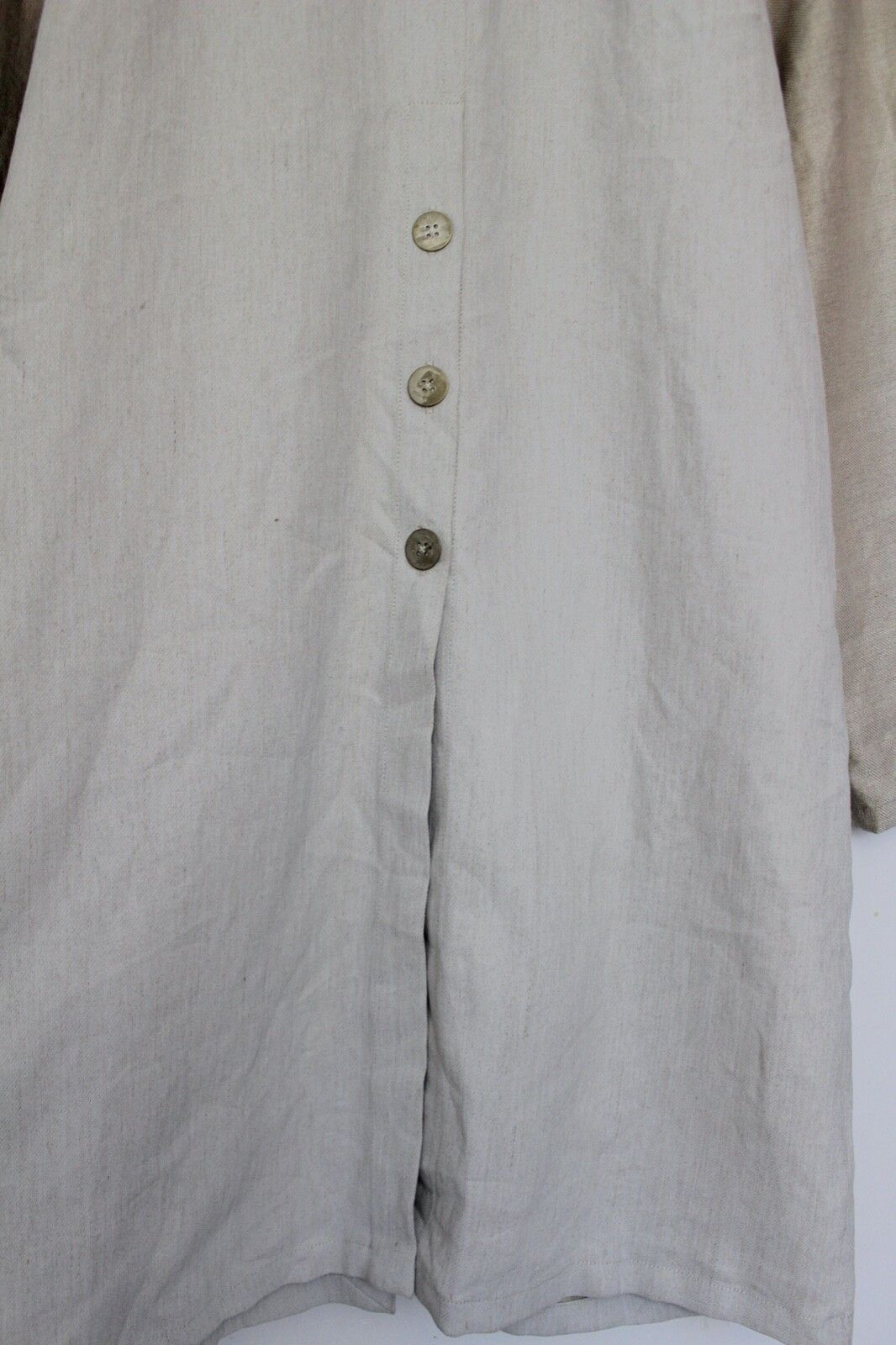 Tillmann Lauterbach Tillmann Lauterbach Designer Linen Trench Button Up Coat Size S / US 4 / IT 40 - 13 Thumbnail