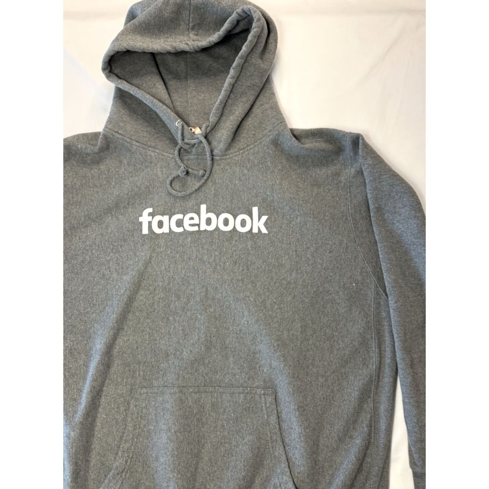 Vintage VINTAGE Facebook Pro Weave Hoodie Sweatshirt Mens XL Gray MV Sport Pullover Y2K Graphic Print Size US XL / EU 56 / 4 - 2 Thumbnail