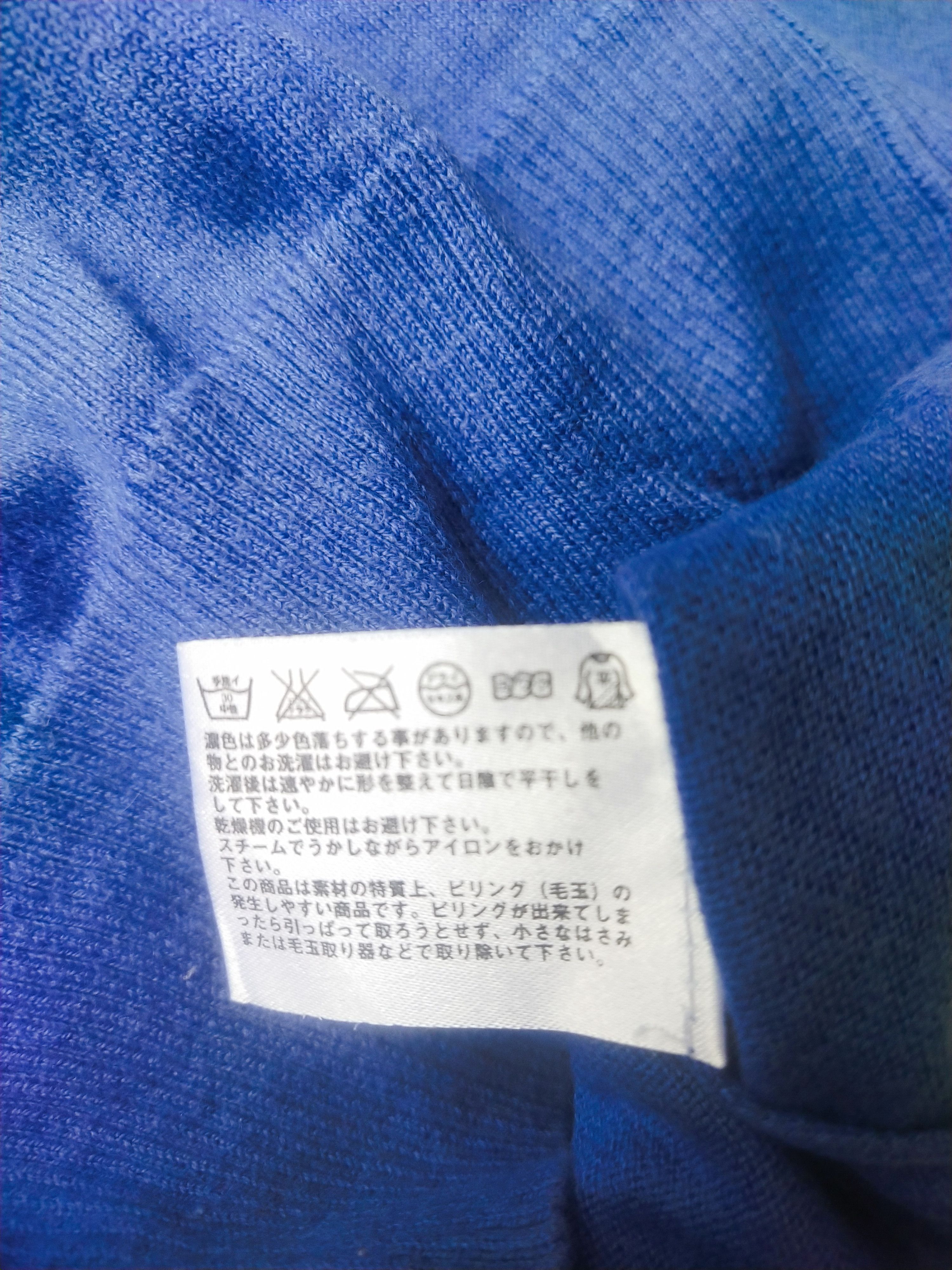 Lemaire × Uniqlo Uniqlo Cotton Cashmere Blue Knit Top Size M / US 6-8 / IT 42-44 - 6 Thumbnail