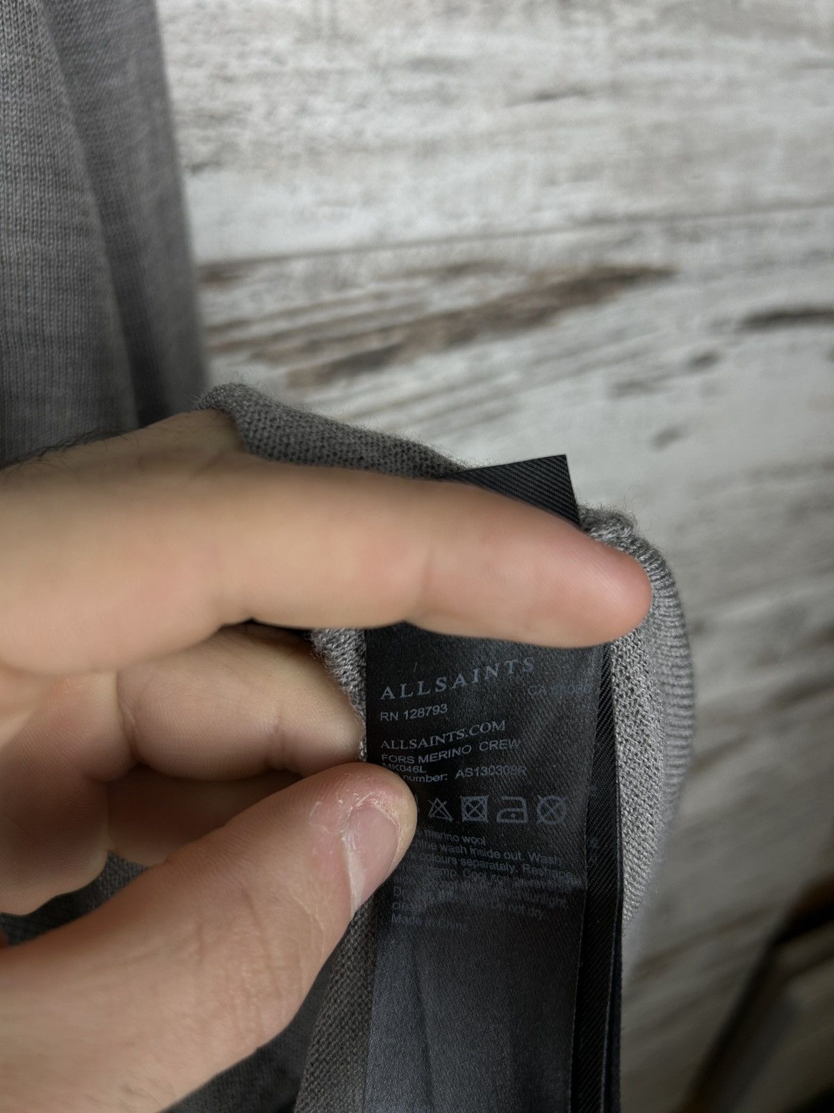 Allsaints × Japanese Brand Mens AllSaints Fors Merino crew sweaty knitwear luxury Size US XL / EU 56 / 4 - 7 Thumbnail