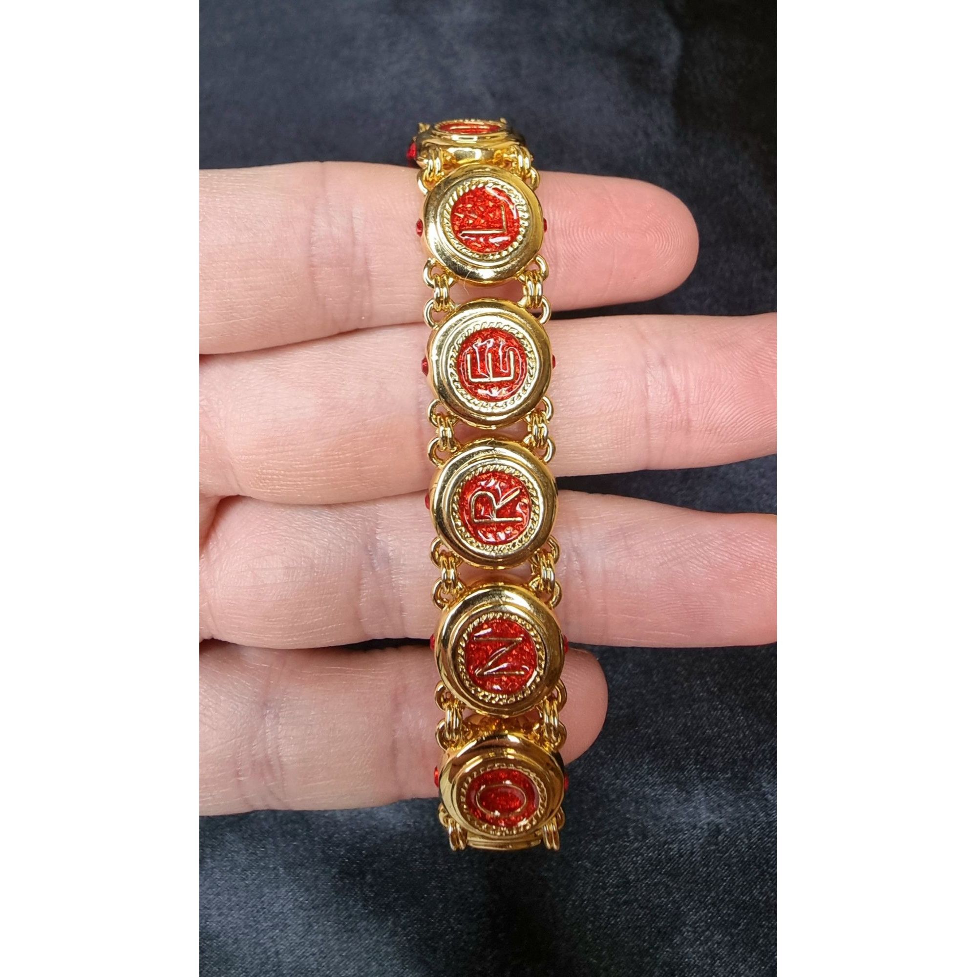 Vintage Camrose & Kross Gold-Tone Eleanor Roosevelt Initial Bracelet Size ONE SIZE - 4 Thumbnail