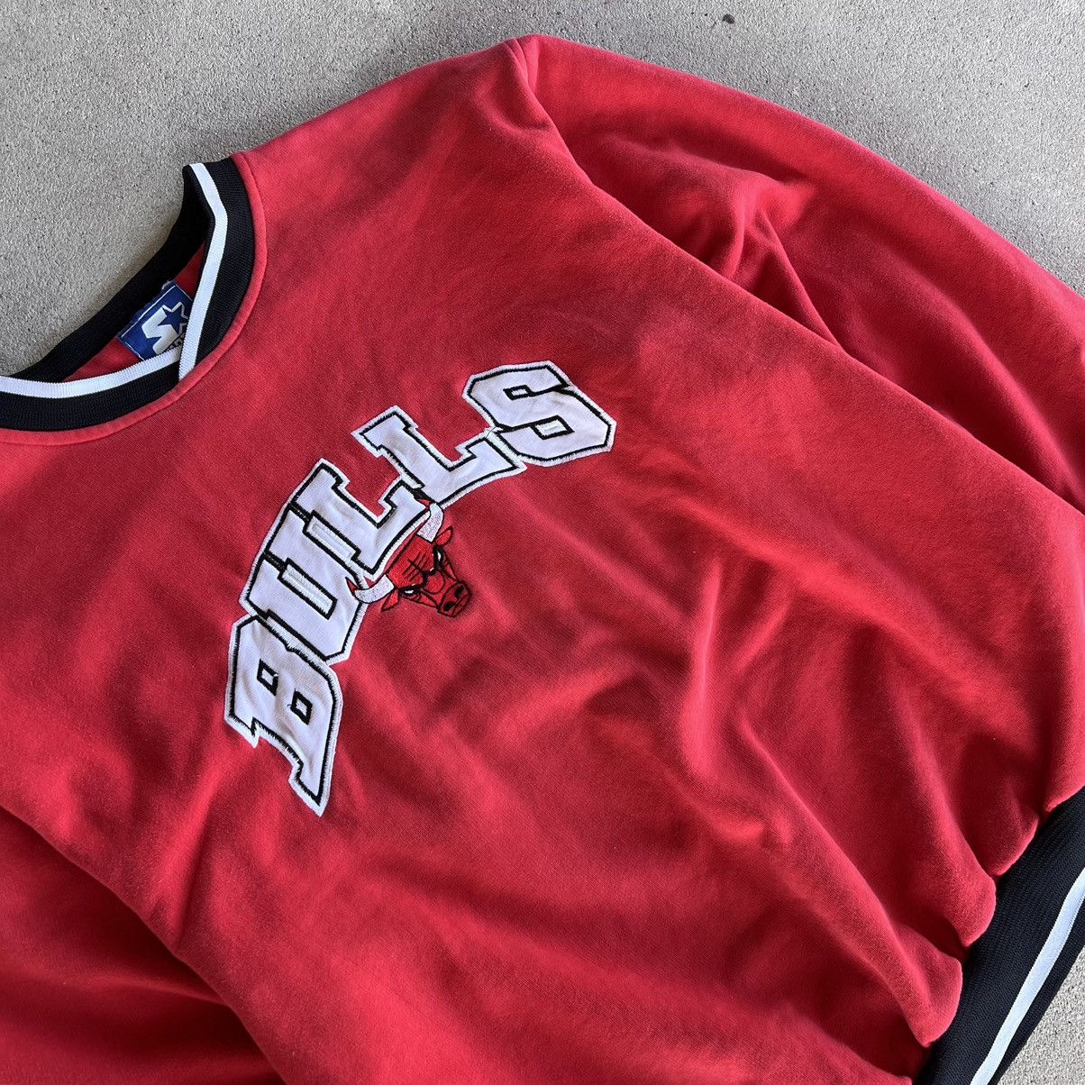 NBA × Starter Starter vintage Chicago Bulls sweatshirt NBA Size US XXL / EU 58 / 5 - 2 Thumbnail