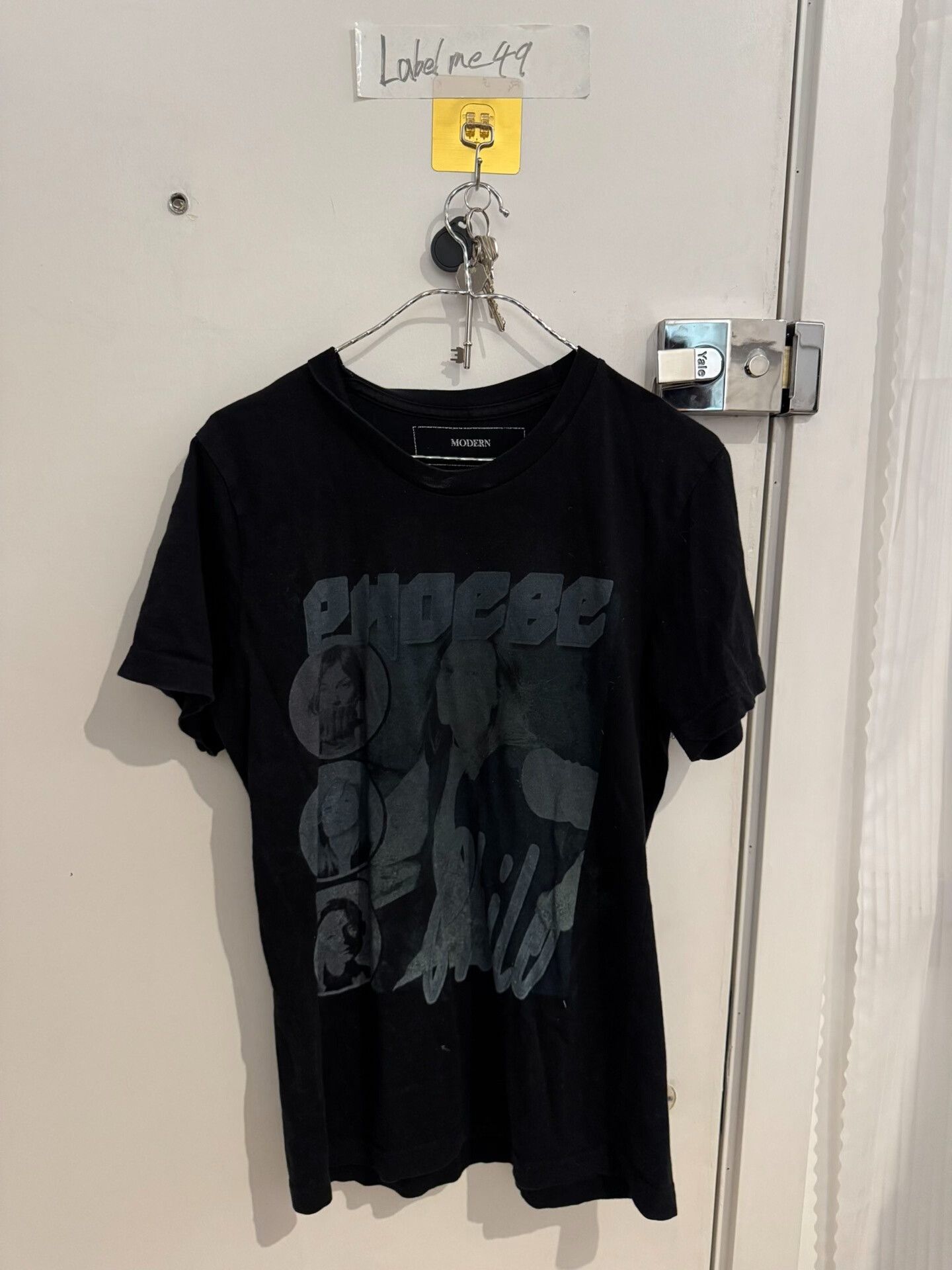 Phoebe Philo modern man black graphic t-shirt size M Size US M / EU 48-50 / 2 - 1 Thumbnail