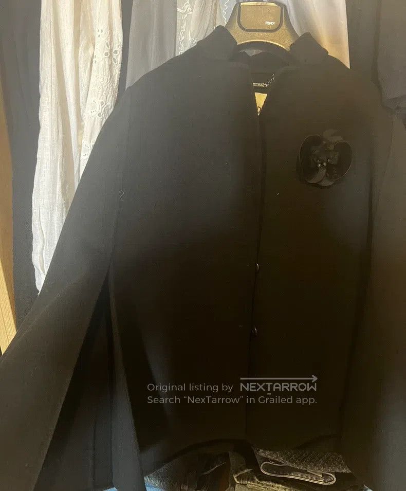 Fendi Fendi Black double-faced cashmere cloak Size XS / US 0-2 / IT 36-38 - 1 Thumbnail