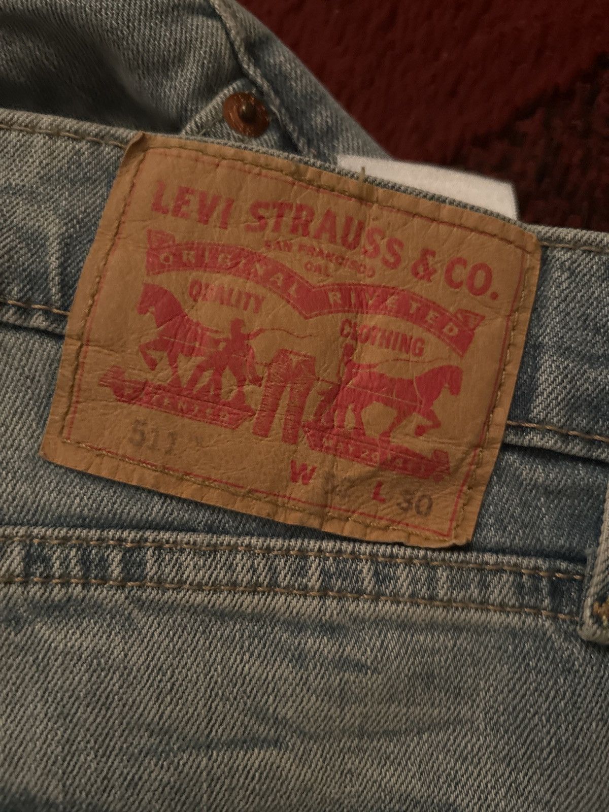 Levi's Levi Strauss & Co. 511 Denim Jeans Size US 32 / EU 48 - 3 Thumbnail