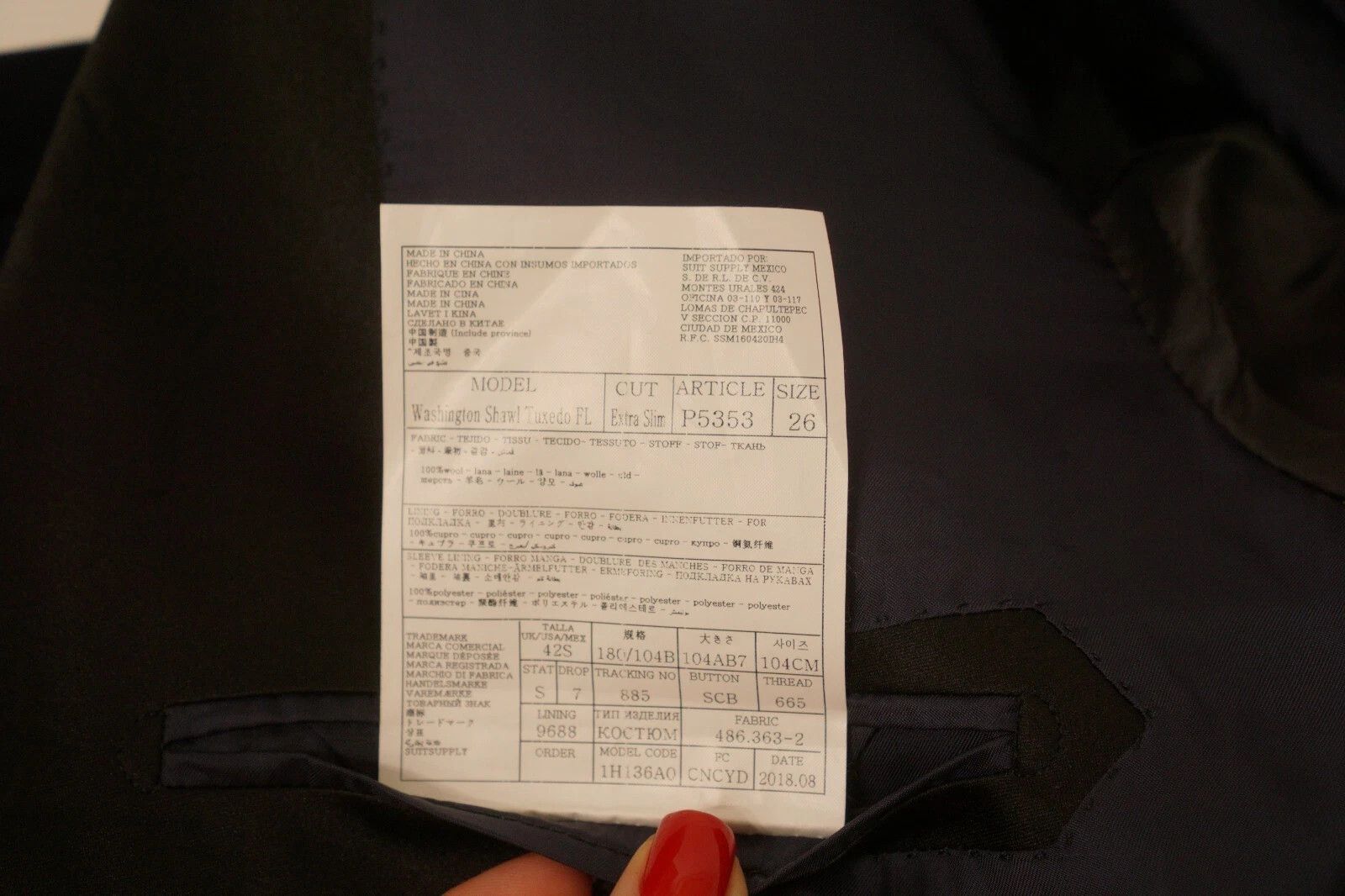 Suitsupply Men Suitsupply Suit Tuxedo Cocktail Washington Shawl US42S Size 42S - 6 Thumbnail